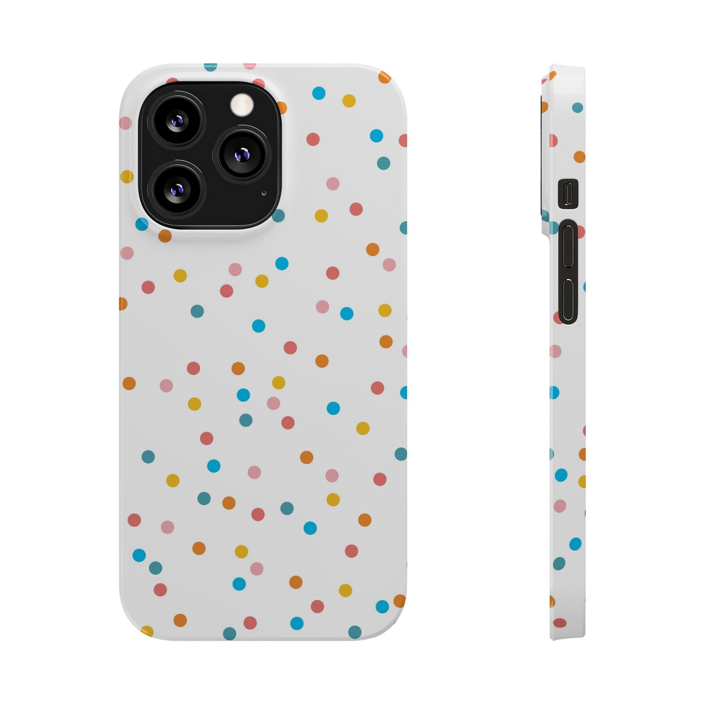 Teacher Slim Phone Case, Confetti Dots Teacher Phone Case, Back to School Teacher Phone Case, iPhone Case, Teacher Gift Ideas