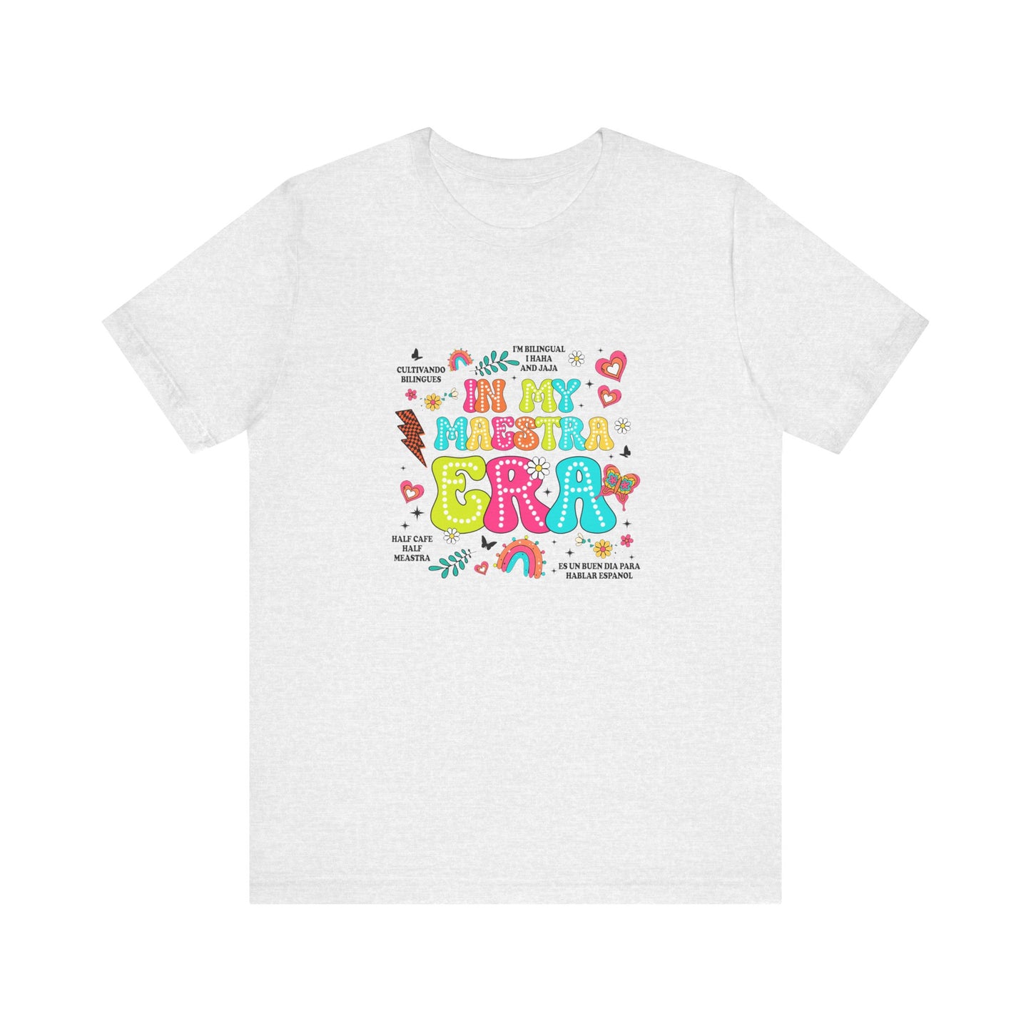 En mi camisa Maestra Era, camisa Maestra española, camiseta Maestra española, camisa personalizada de profesora de español, regalos personalizados para profesora 