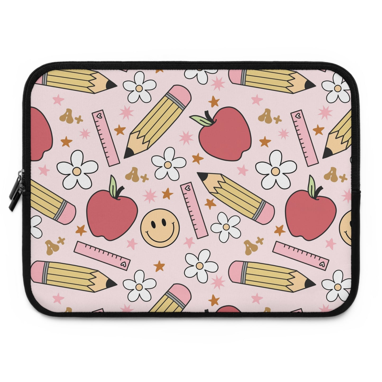 Laptop Case, Laptop Cover, Laptop Sleeve, Laptop Protector, MacBook Air Case, Mac Pro Case, Teacher Laptop Case, Apples and SmileysTeacher Laptop Case