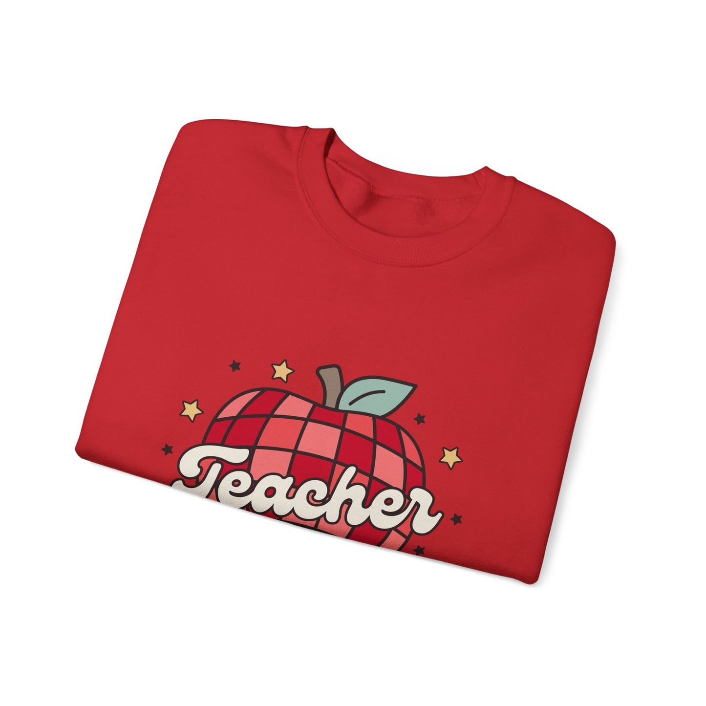 Apple Teacher Sweatshirt, Apple Teacher Sweater, Retro Teacher Sweatshirt, Retro Teacher Sweater, Disco Apple Sweatshirt Cute Teacher Sweatshirt, Back to School Sweatshirt