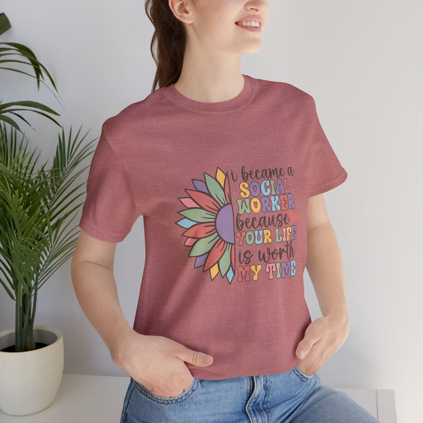 Social Worker Flowers Shirt, I Became Social Worker Flower Shirt, School Counselor Flower Shirt, Back to School Counselor Shirt, School Counselor Shirt, School Staff Shirt