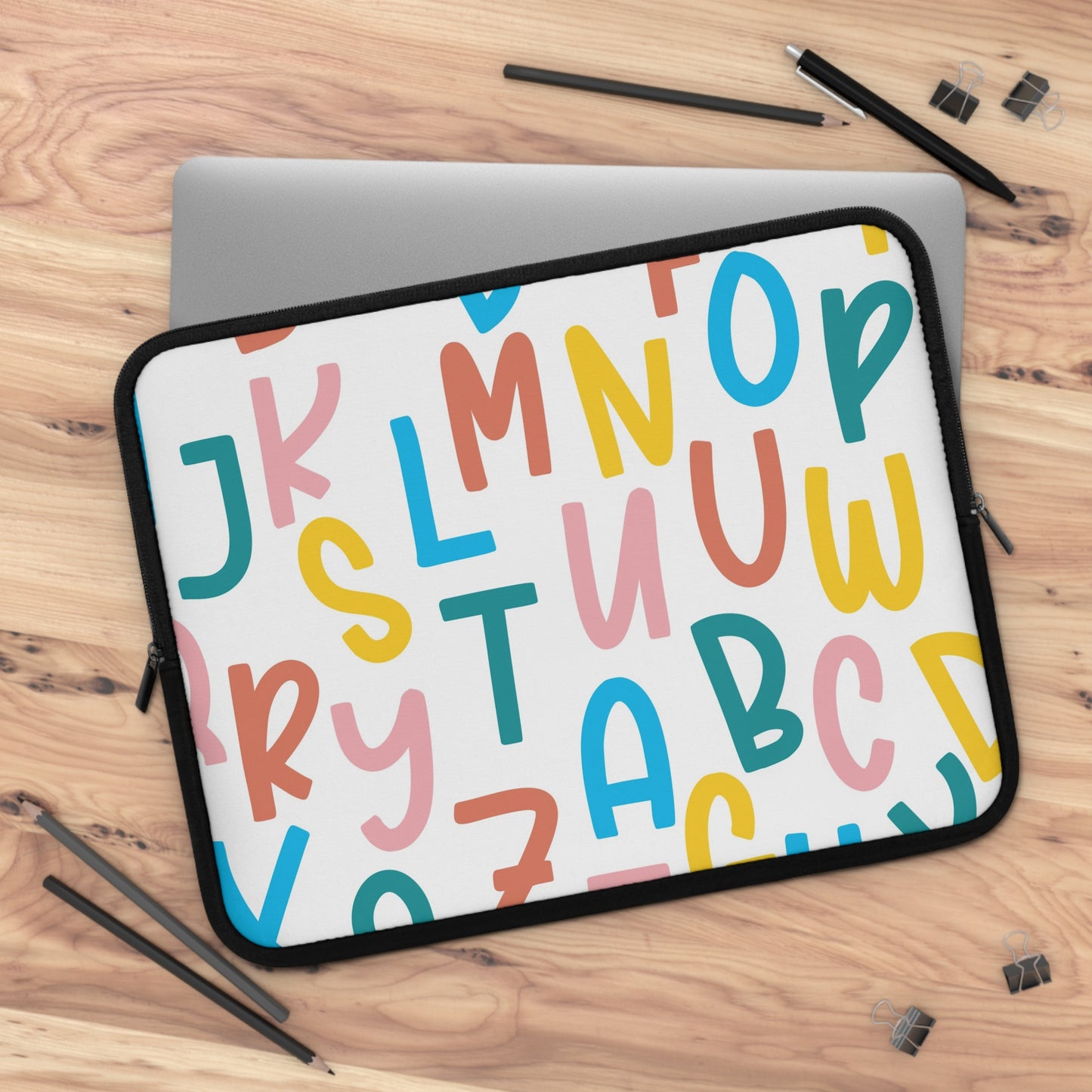 Laptop Case, Laptop Cover, Laptop Sleeve, Laptop Protector, MacBook Air Case, Mac Pro Case, Teacher Laptop Case, Alphabet Teacher Laptop Case