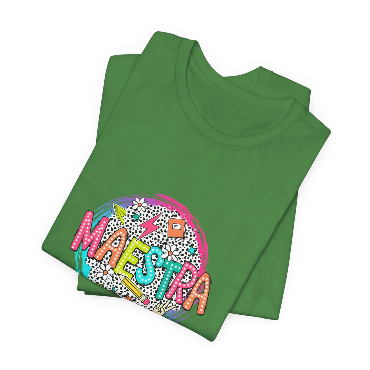 Camisa Maestra Española, Camiseta Maestra Española, Camiseta Maestra Española, Camiseta de Manga Corta Color Swirl Maestra Jersey, Camisa de Maestro Personalizada, Regalo de Maestro Personalizado, Camiseta de Regreso a la Escuela, Regalos de Maestro 