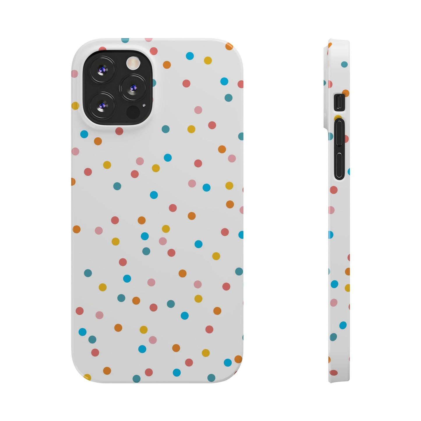 Teacher Slim Phone Case, Confetti Dots Teacher Phone Case, Back to School Teacher Phone Case, iPhone Case, Teacher Gift Ideas