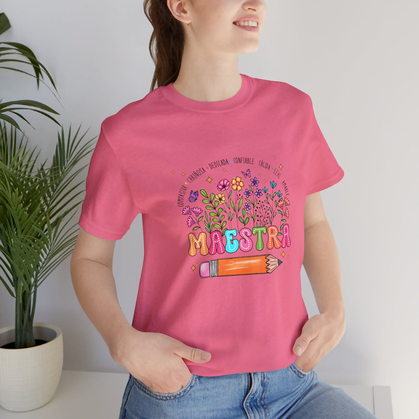 Camiseta de maestro con nombre personalizado, camiseta de maestro de flores con nombre personalizado, camisa de maestro con nombre personalizado, camisa de maestro de regreso a la escuela 