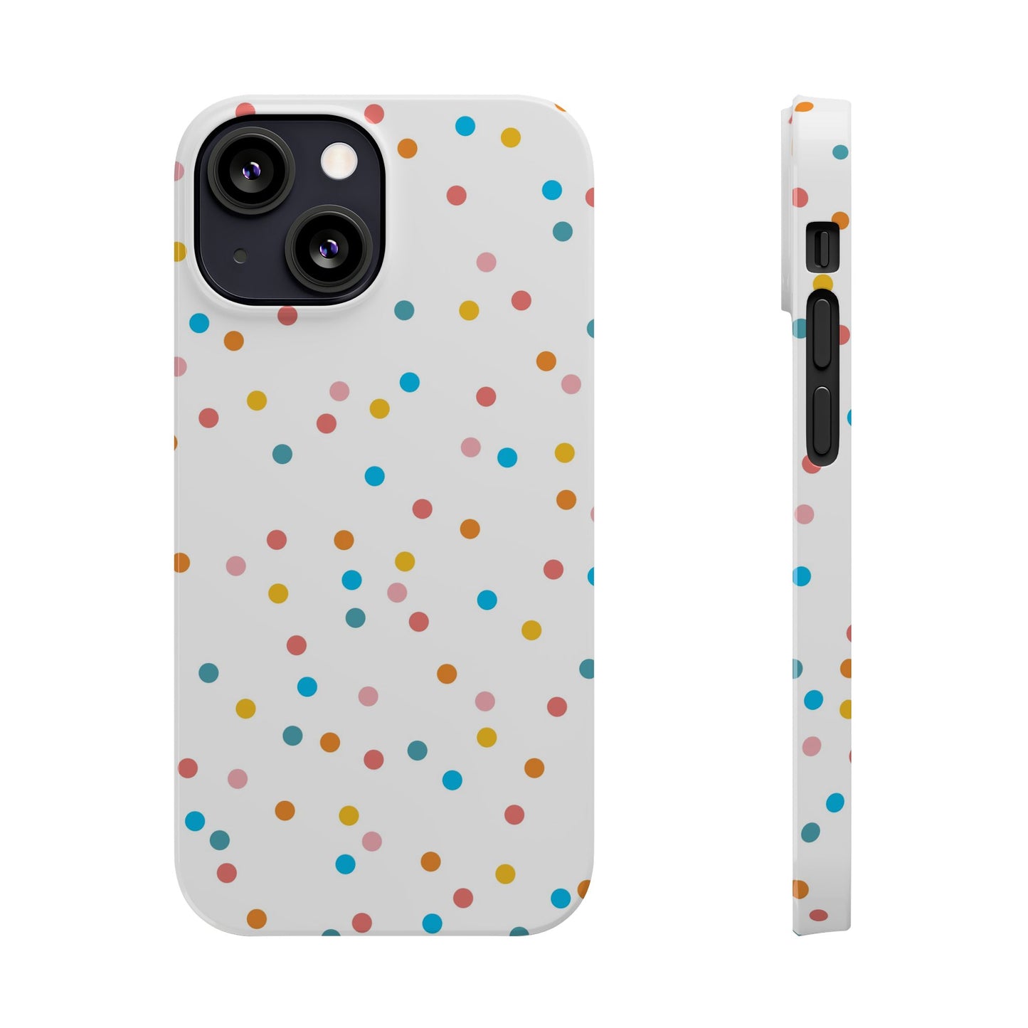 Teacher Slim Phone Case, Confetti Dots Teacher Phone Case, Back to School Teacher Phone Case, iPhone Case, Teacher Gift Ideas