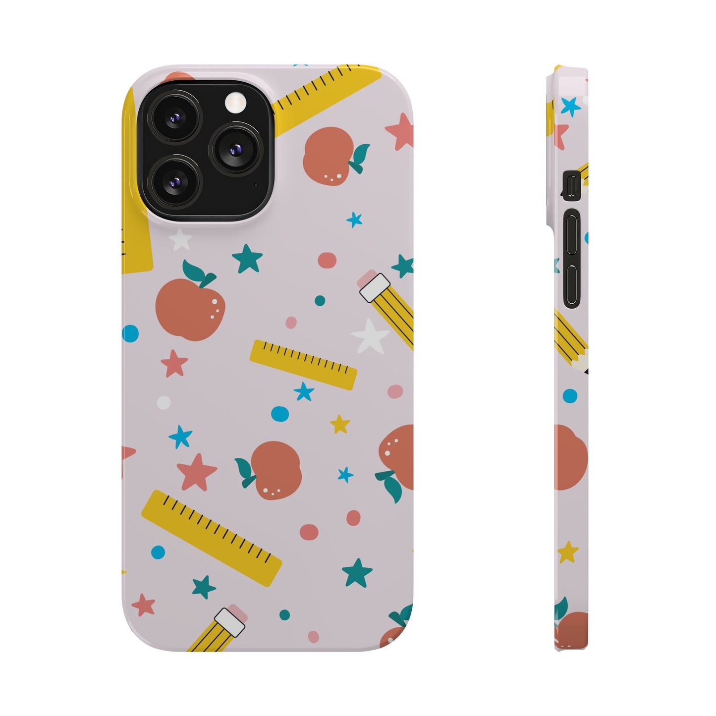 Teacher Slim Phone Case, Stars and Confetti Teacher Phone Case, Back to School Teacher Phone Case, iPhone Case, Teacher Gift Ideas