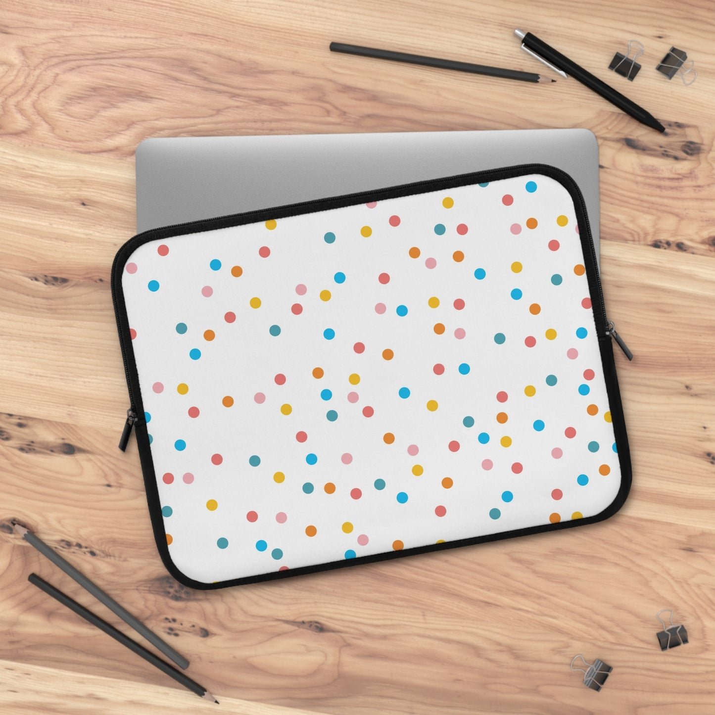 Laptop Case, Laptop Cover, Laptop Sleeve, Laptop Protector, MacBook Air Case, Mac Pro Case, Teacher Laptop Case, Confetti Dots Teacher Laptop Case