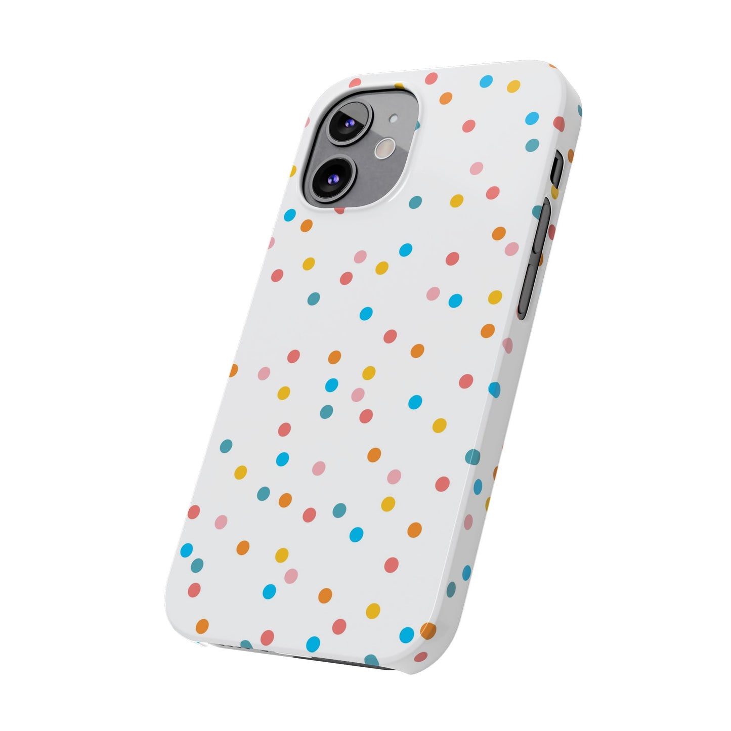 Teacher Slim Phone Case, Confetti Dots Teacher Phone Case, Back to School Teacher Phone Case, iPhone Case, Teacher Gift Ideas