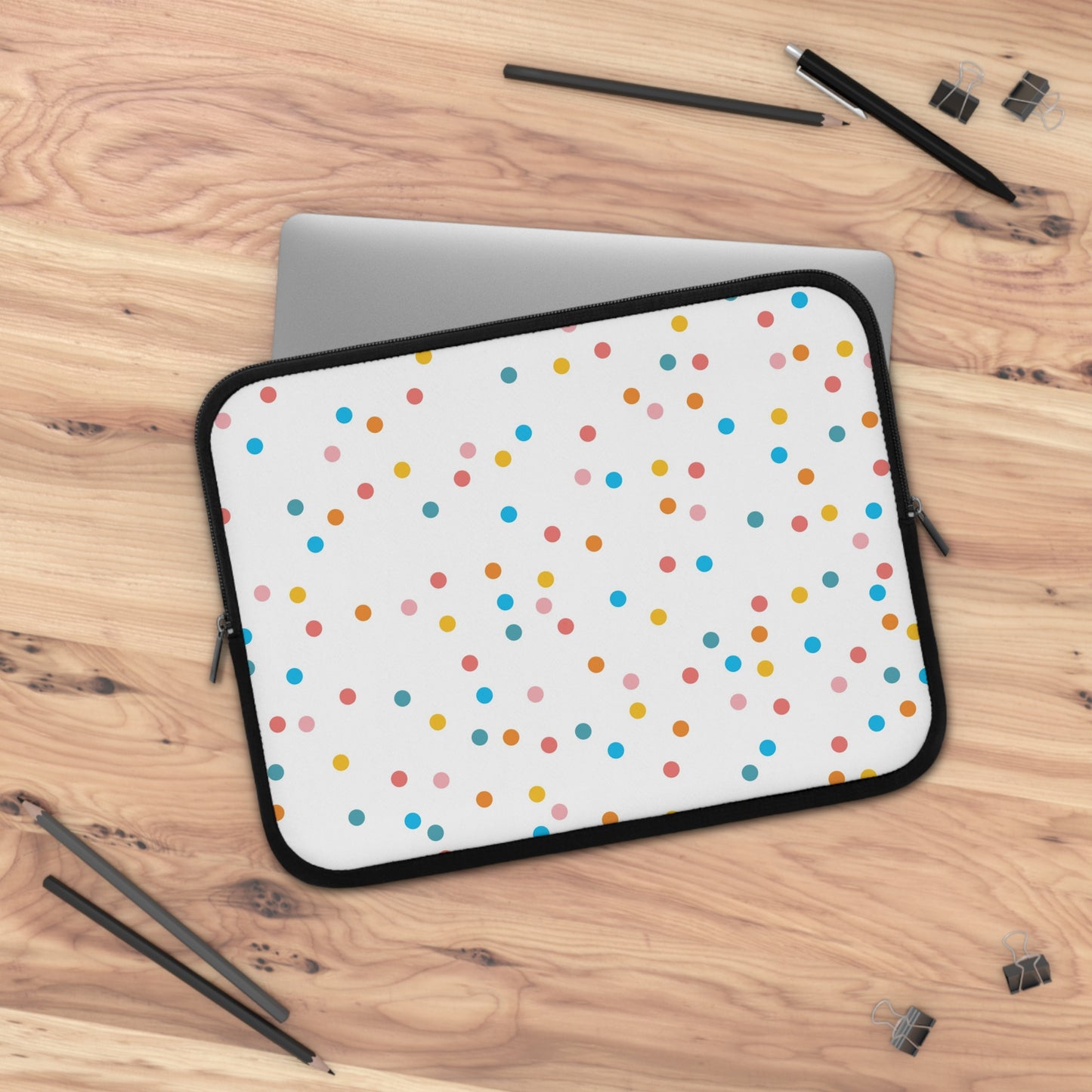 Laptop Case, Laptop Cover, Laptop Sleeve, Laptop Protector, MacBook Air Case, Mac Pro Case, Teacher Laptop Case, Confetti Dots Teacher Laptop Case