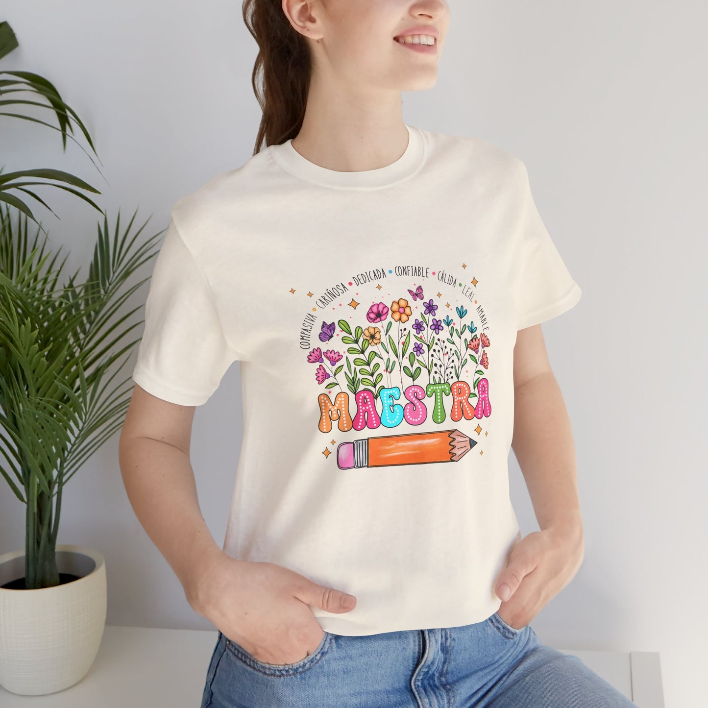 Camiseta de maestro con nombre personalizado, camiseta de maestro de flores con nombre personalizado, camisa de maestro con nombre personalizado, camisa de maestro de regreso a la escuela 