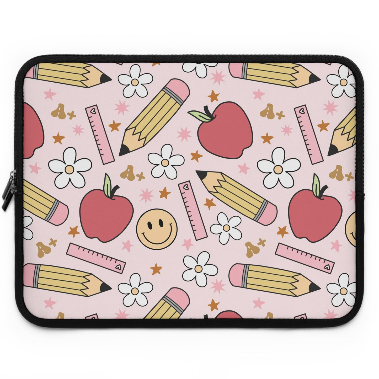 Laptop Case, Laptop Cover, Laptop Sleeve, Laptop Protector, MacBook Air Case, Mac Pro Case, Teacher Laptop Case, Apples and SmileysTeacher Laptop Case