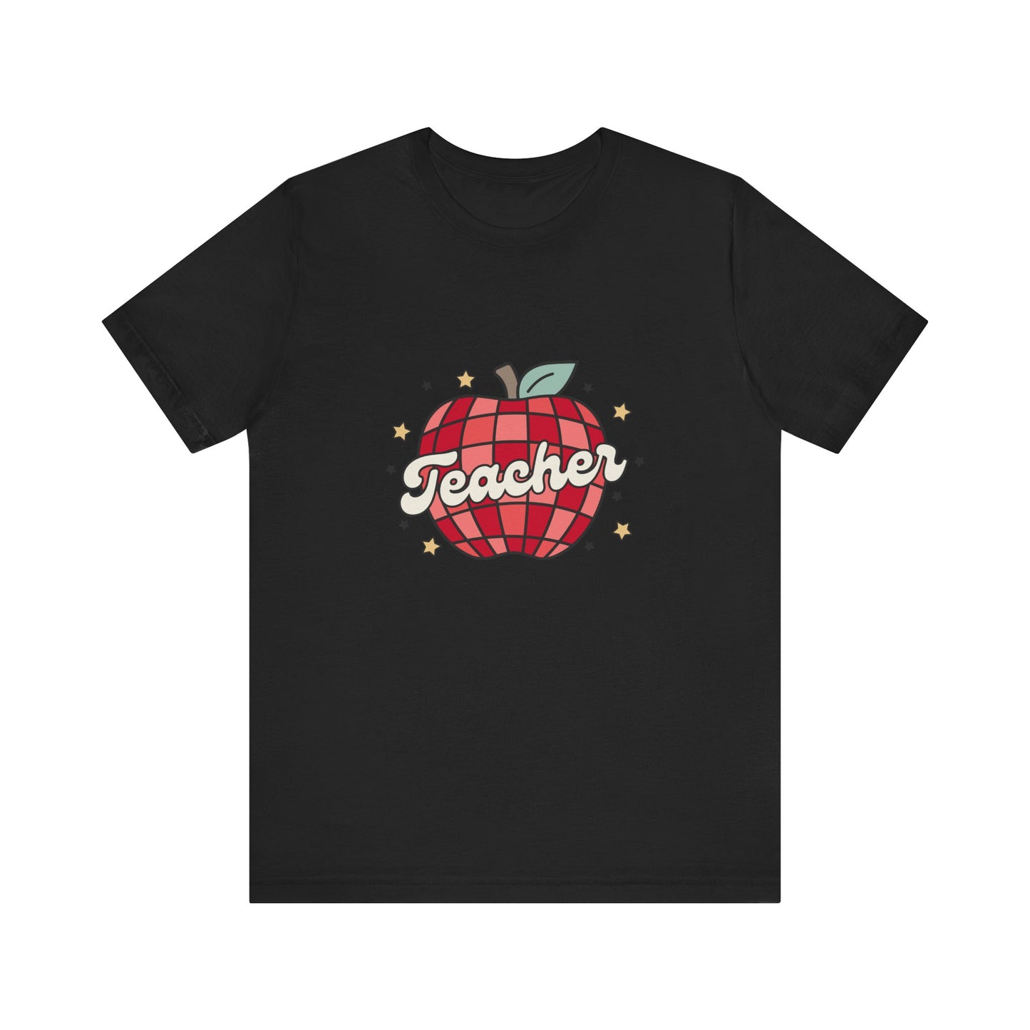 Disco Apple Teacher Shirt, Custom Apple Teacher Shirt, Back to School Teacher Shirt, Teacher Lifestyle Shirt, Retro Shirt, Custom Gift for Teacher