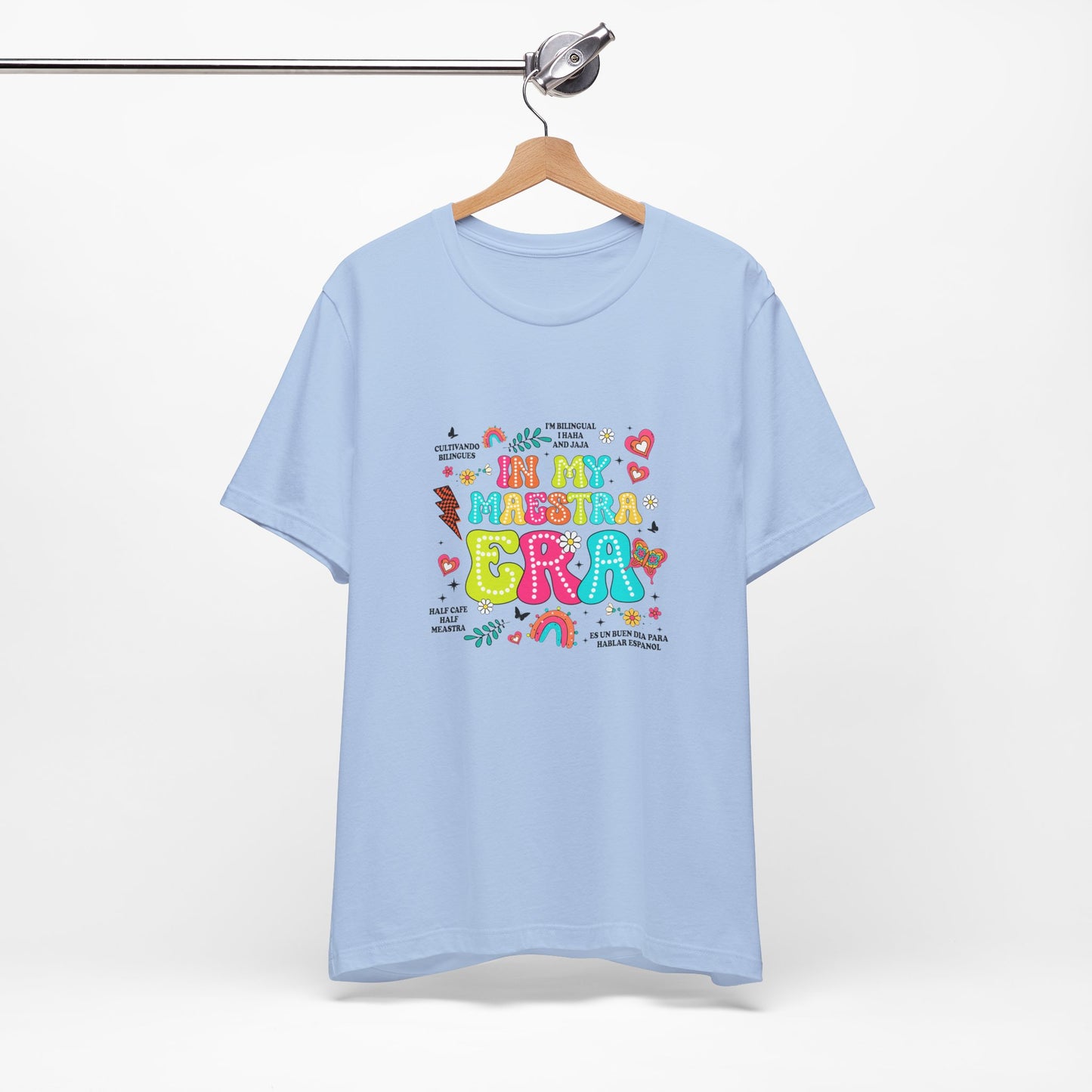 En mi camisa Maestra Era, camisa Maestra española, camiseta Maestra española, camisa personalizada de profesora de español, regalos personalizados para profesora 