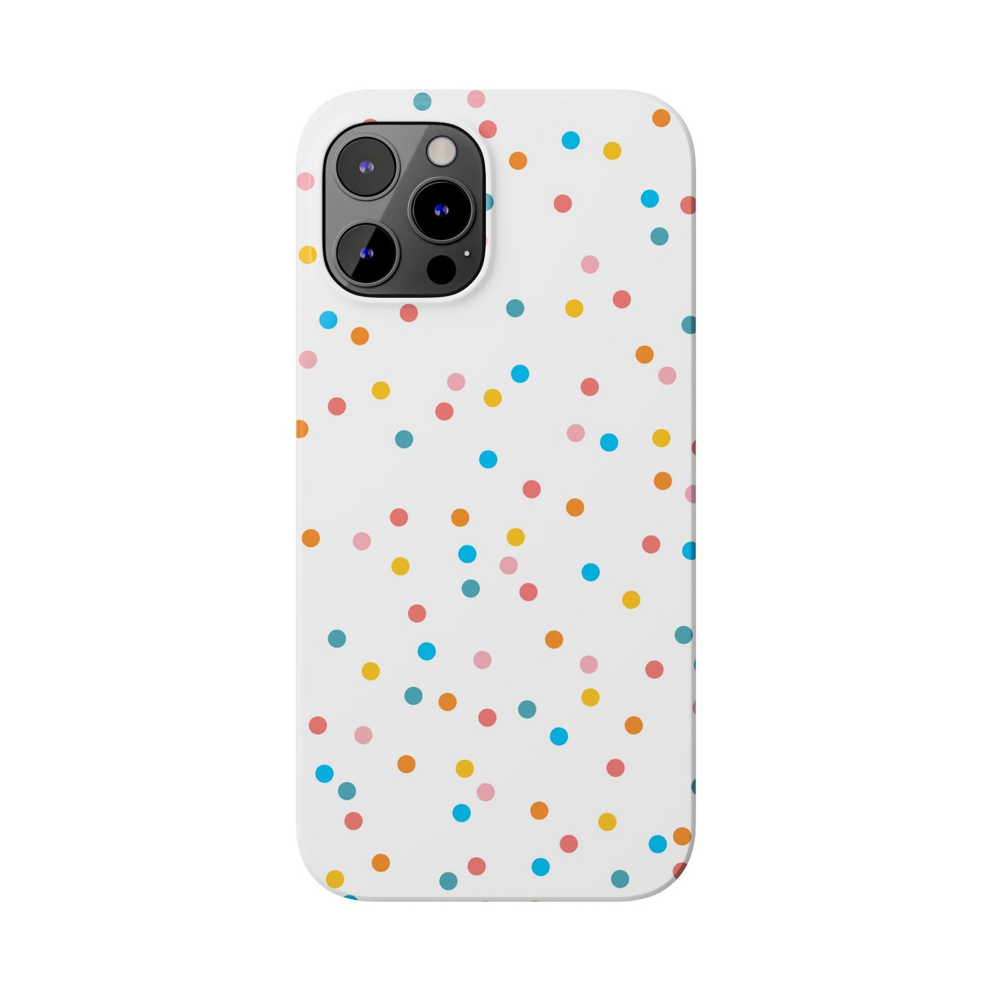 Teacher Slim Phone Case, Confetti Dots Teacher Phone Case, Back to School Teacher Phone Case, iPhone Case, Teacher Gift Ideas