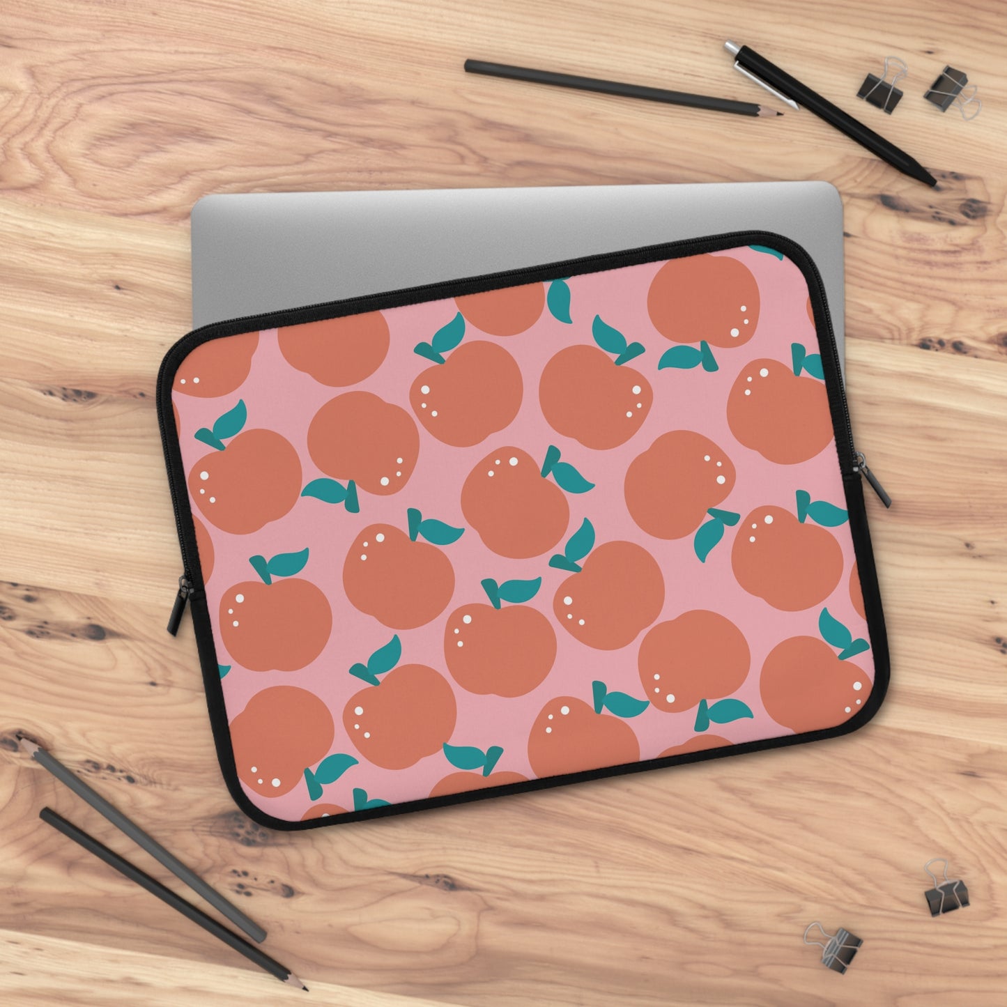 Laptop Case, Laptop Cover, Laptop Sleeve, Laptop Protector, MacBook Air Case, Mac Pro Case, Teacher Laptop Case, Pink Apples Teacher Laptop Case