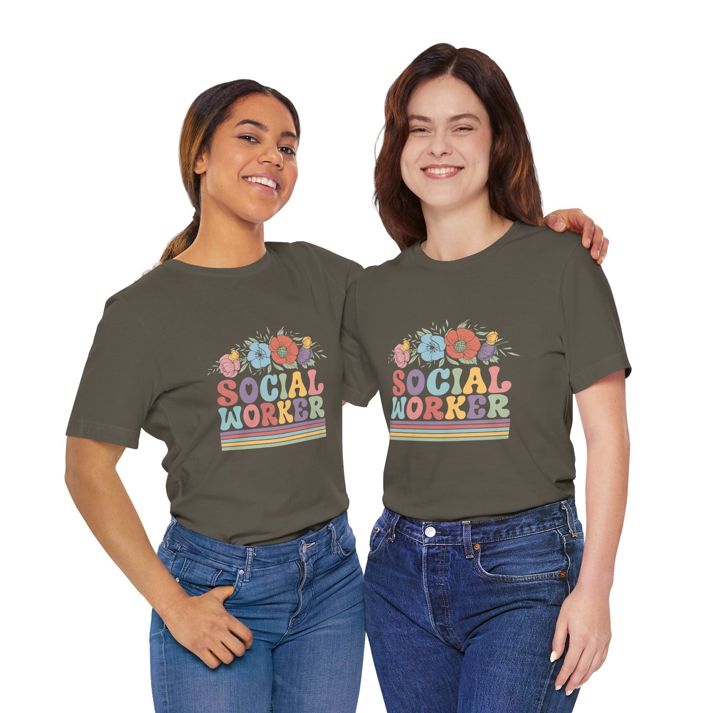 Social Worker Flowers Shirt, Social Worker Wildflowers Shirt, School Counselor Flower Shirt, Back to School Counselor Shirt, School Counselor Shirt, School Staff Shirt