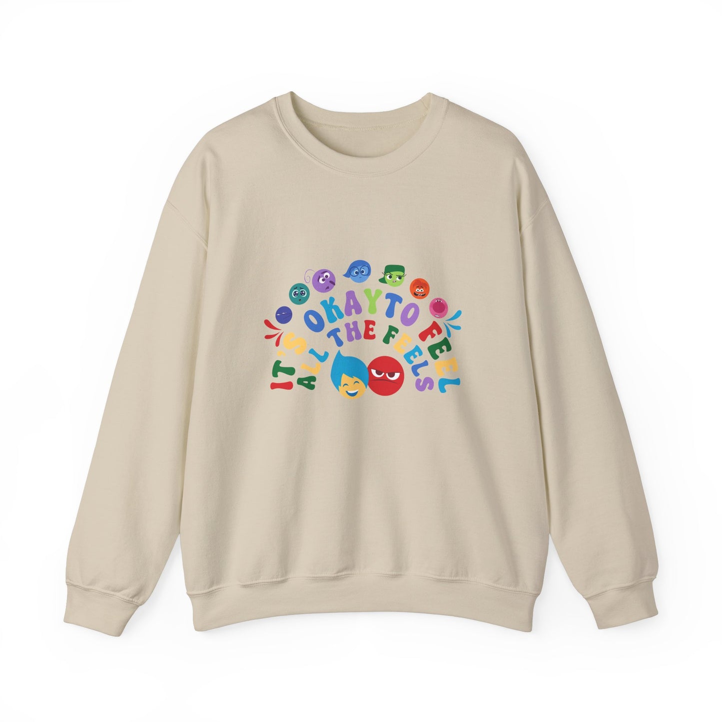 It's Ok to Feel All the Feels Double Sided Sweatshirt, Feel the Feels Sweater, Emotions Sweater, In My Emotions Era Sweatshirt, Back to School Teacher Sweater