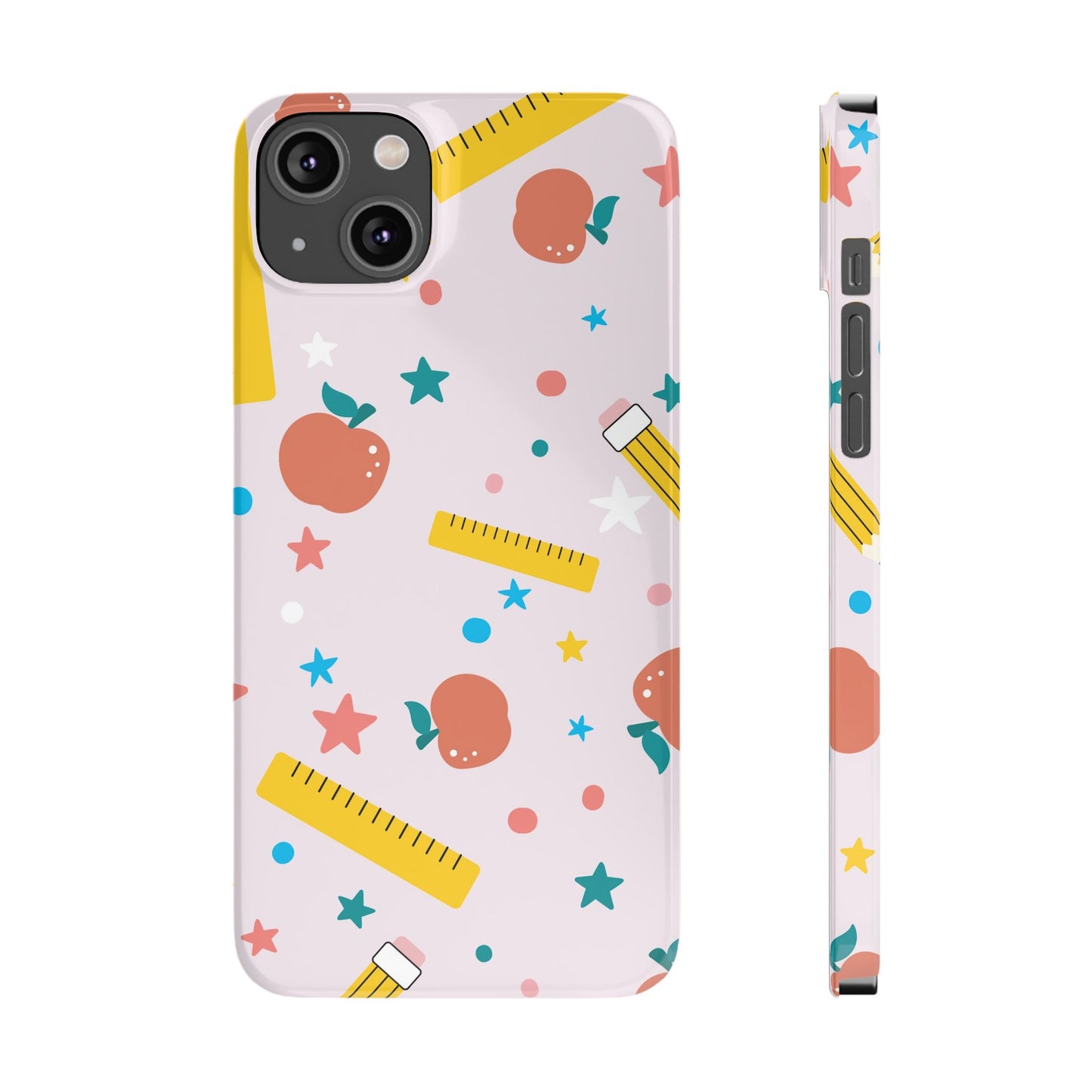 Teacher Slim Phone Case, Stars and Confetti Teacher Phone Case, Back to School Teacher Phone Case, iPhone Case, Teacher Gift Ideas