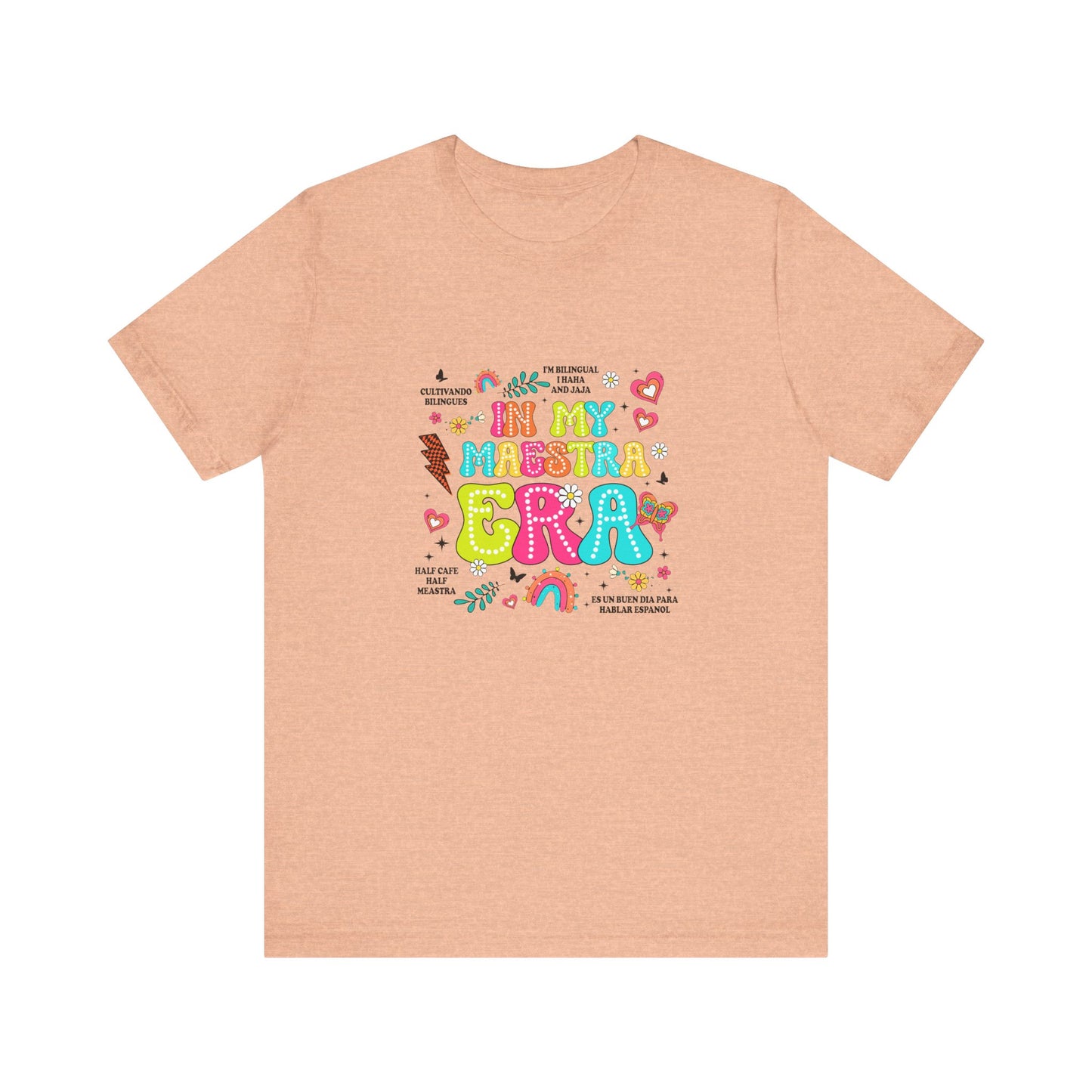 En mi camisa Maestra Era, camisa Maestra española, camiseta Maestra española, camisa personalizada de profesora de español, regalos personalizados para profesora 