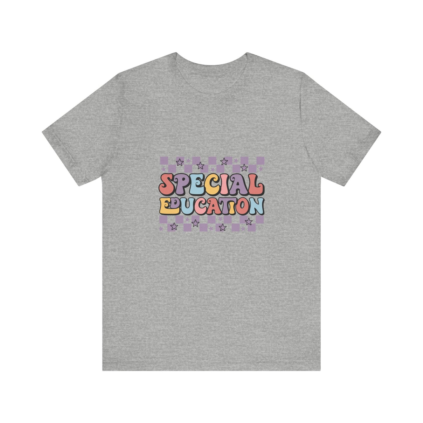 Retro Checkerboard SPED Teacher Tee, Retro Checkerboard Special Education Teacher, Special Education Teacher Shirt, Teacher Life Shirt, Teacher Shirt, Custom Teacher Shirt, Custom Teacher Gift