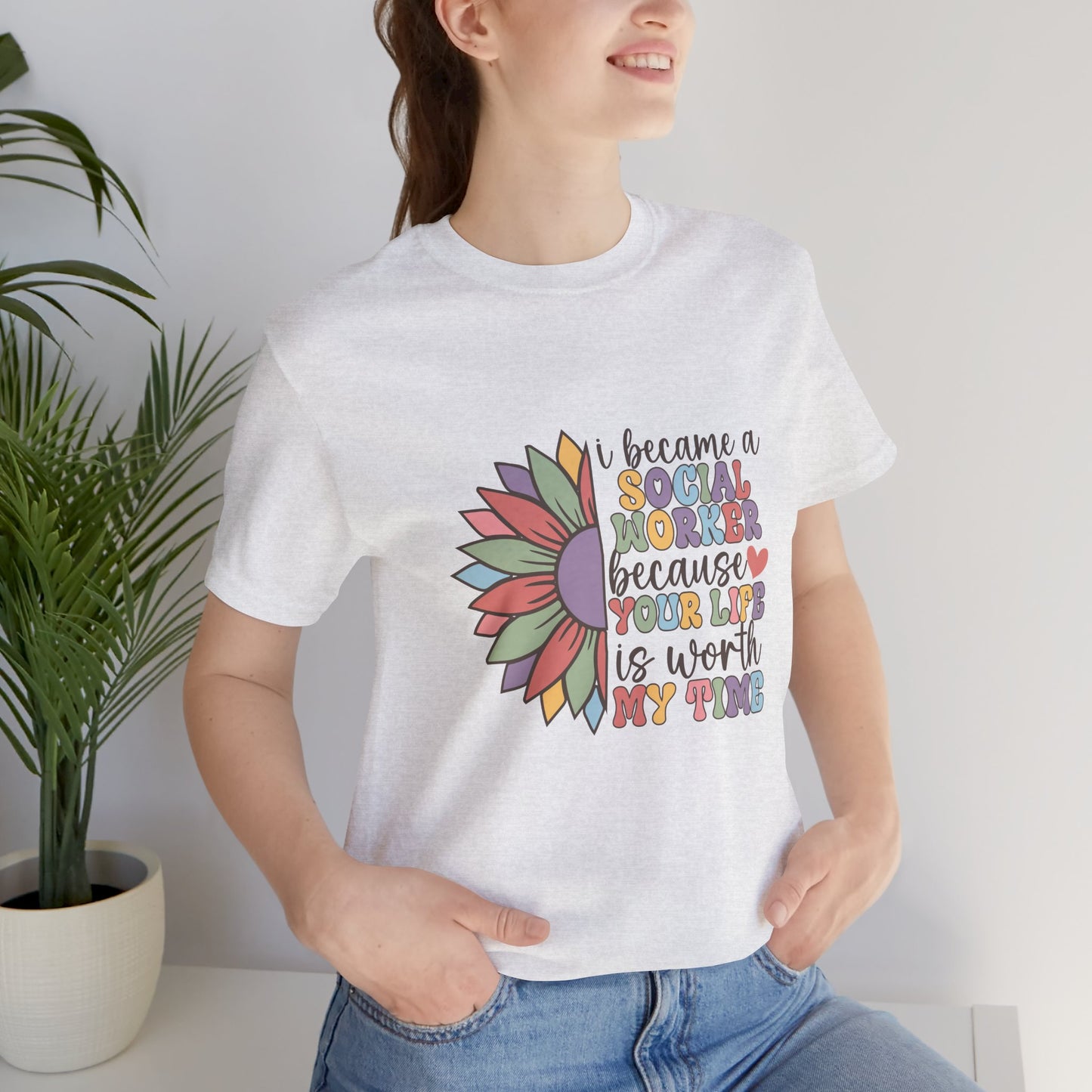 Social Worker Flowers Shirt, I Became Social Worker Flower Shirt, School Counselor Flower Shirt, Back to School Counselor Shirt, School Counselor Shirt, School Staff Shirt