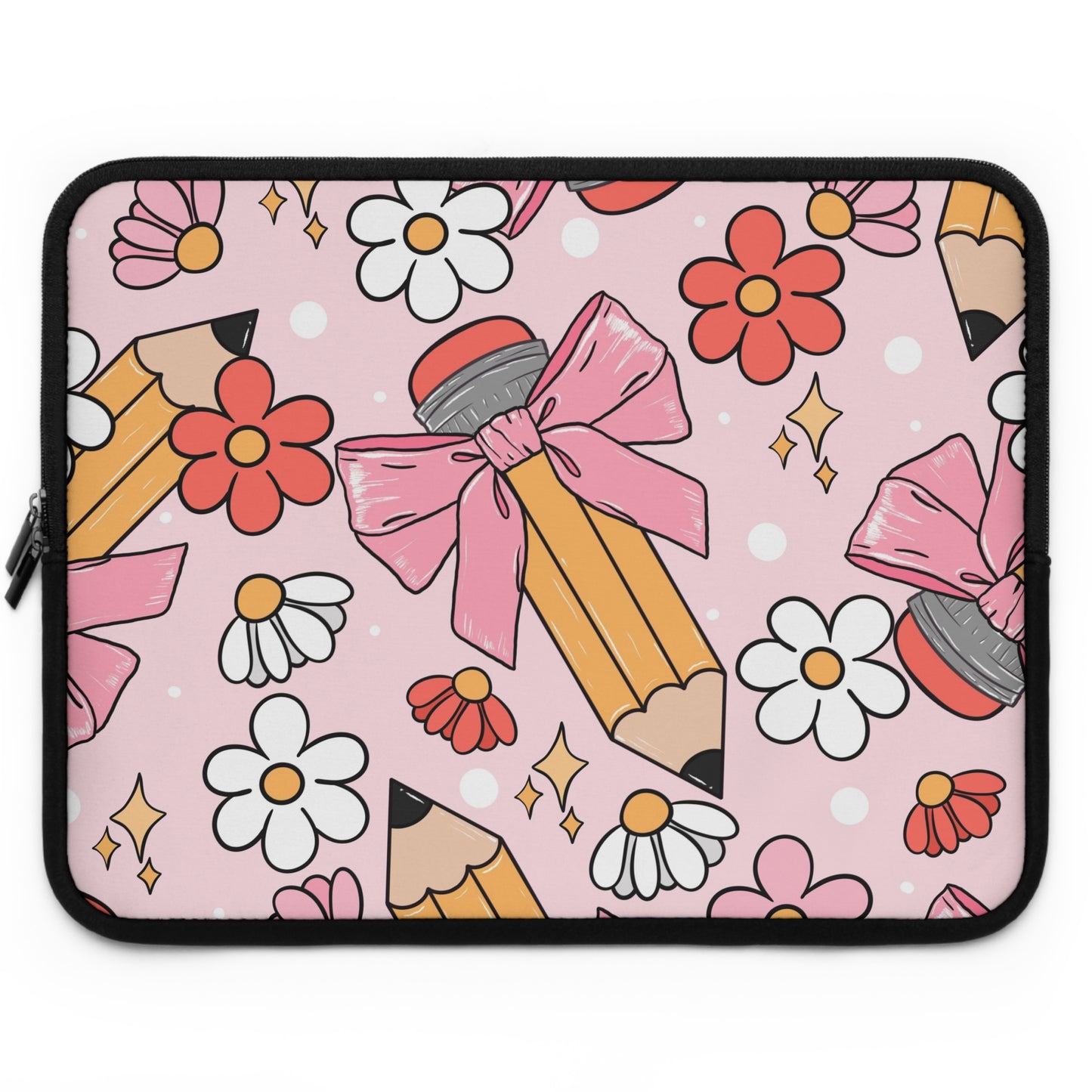 Laptop Case, Laptop Cover, Laptop Sleeve, Laptop Protector, MacBook Air Case, Mac Pro Case, Teacher Laptop Case, Pink Coquette Teacher Laptop Case