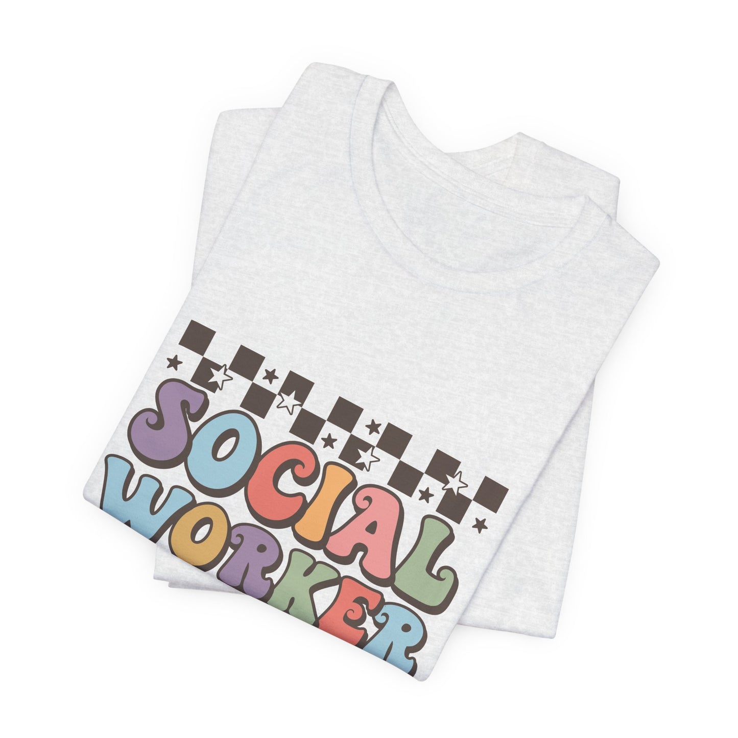 Checkered Social Worker Shirt, Retro Checkerboard Social Worker Shirt, Social Worker Tee, Back to School Counselor Shirt, School Counselor Tee, School Staff Shirt, Social Worker Life Shirt