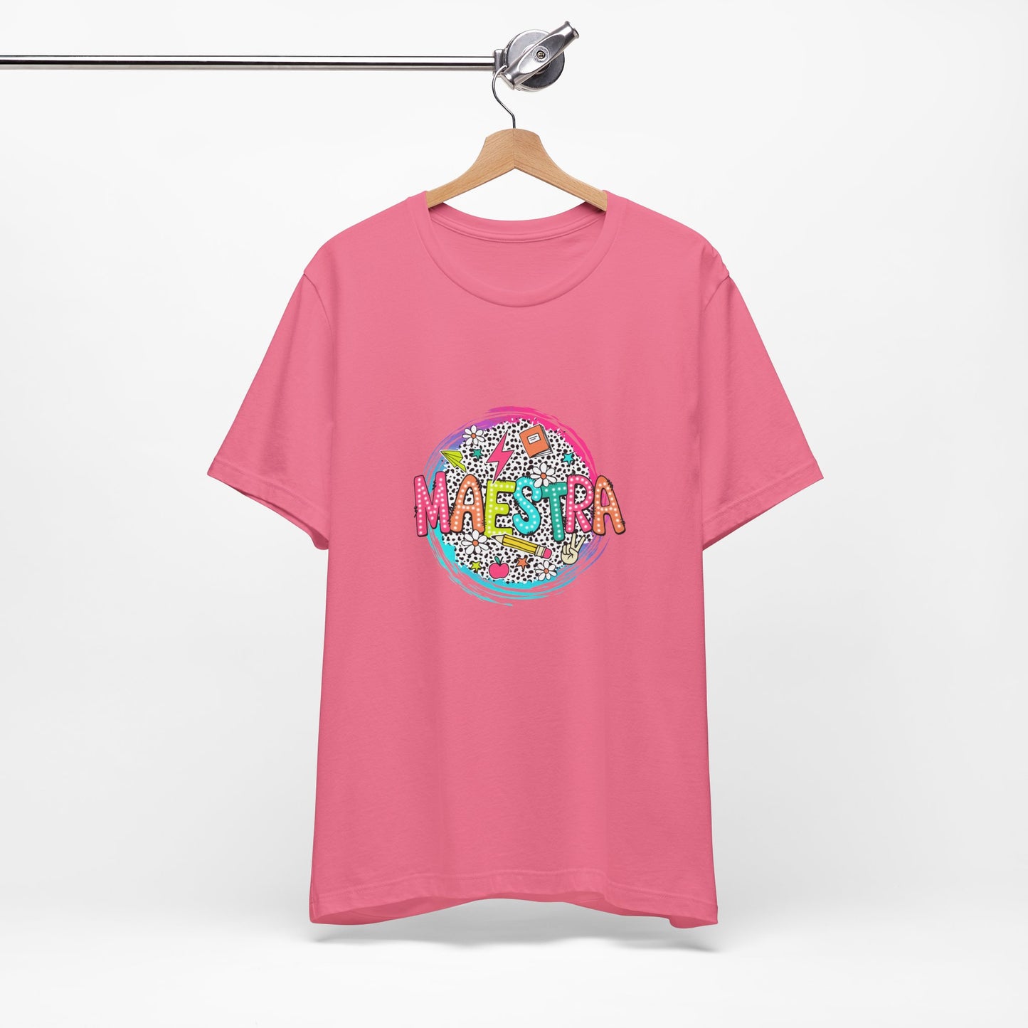 Camisa Maestra Española, Camiseta Maestra Española, Camiseta Maestra Española, Camiseta de Manga Corta Color Swirl Maestra Jersey, Camisa de Maestro Personalizada, Regalo de Maestro Personalizado, Camiseta de Regreso a la Escuela, Regalos de Maestro 