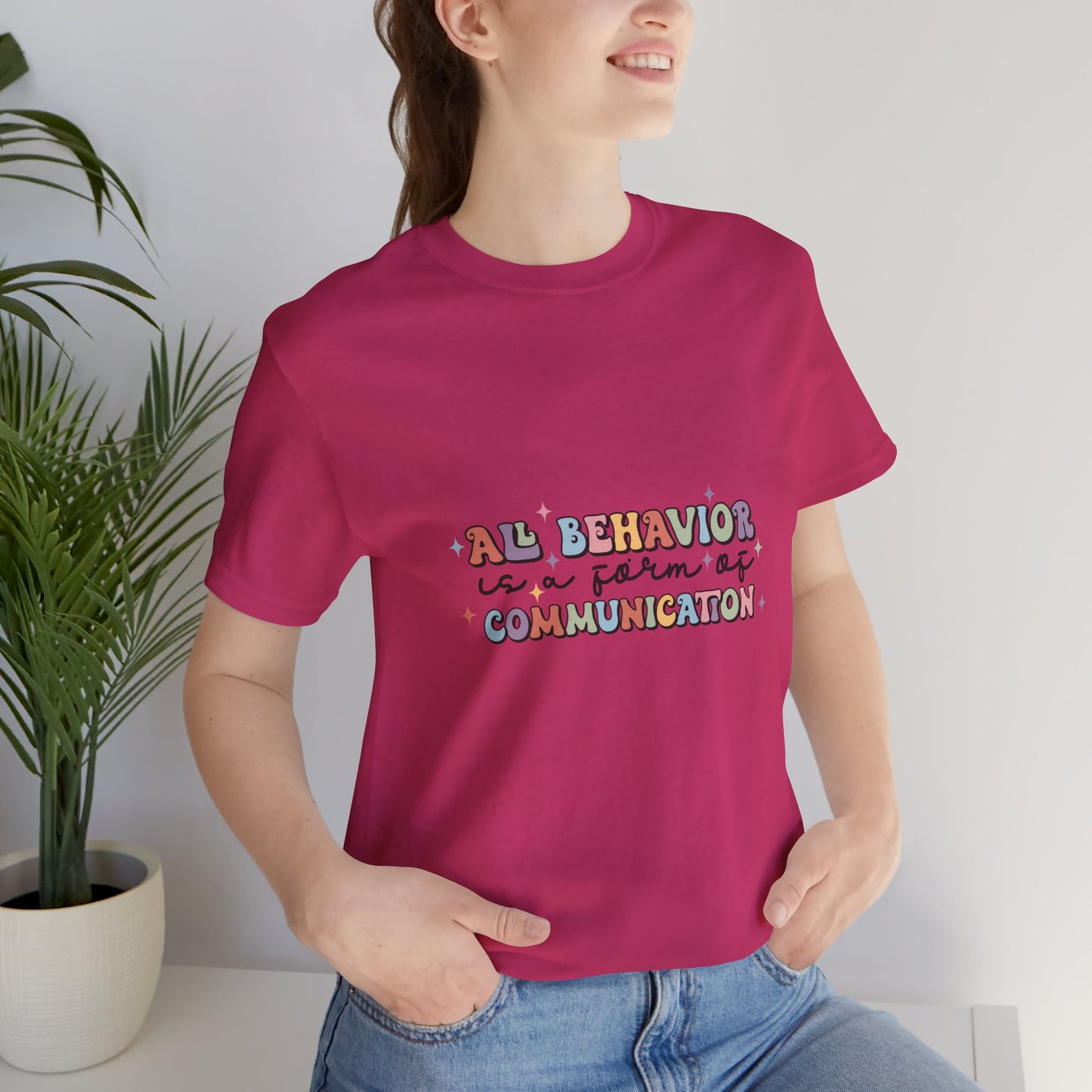 Todo comportamiento es comunicación, camiseta SPED, camisa de maestro de educación especial, camisa de vida de maestro, camisa de maestro, camisa de maestro personalizada, regalo de maestro personalizado 