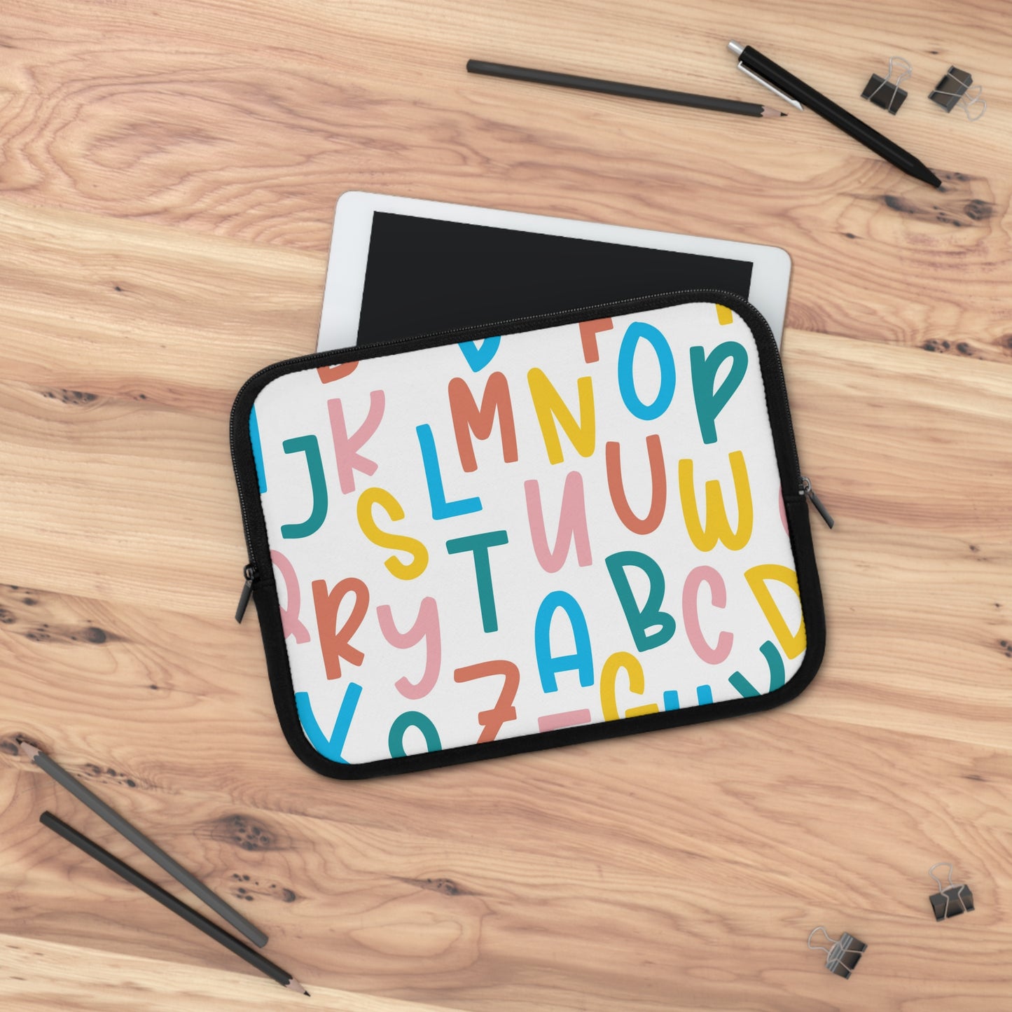 Laptop Case, Laptop Cover, Laptop Sleeve, Laptop Protector, MacBook Air Case, Mac Pro Case, Teacher Laptop Case, Alphabet Teacher Laptop Case