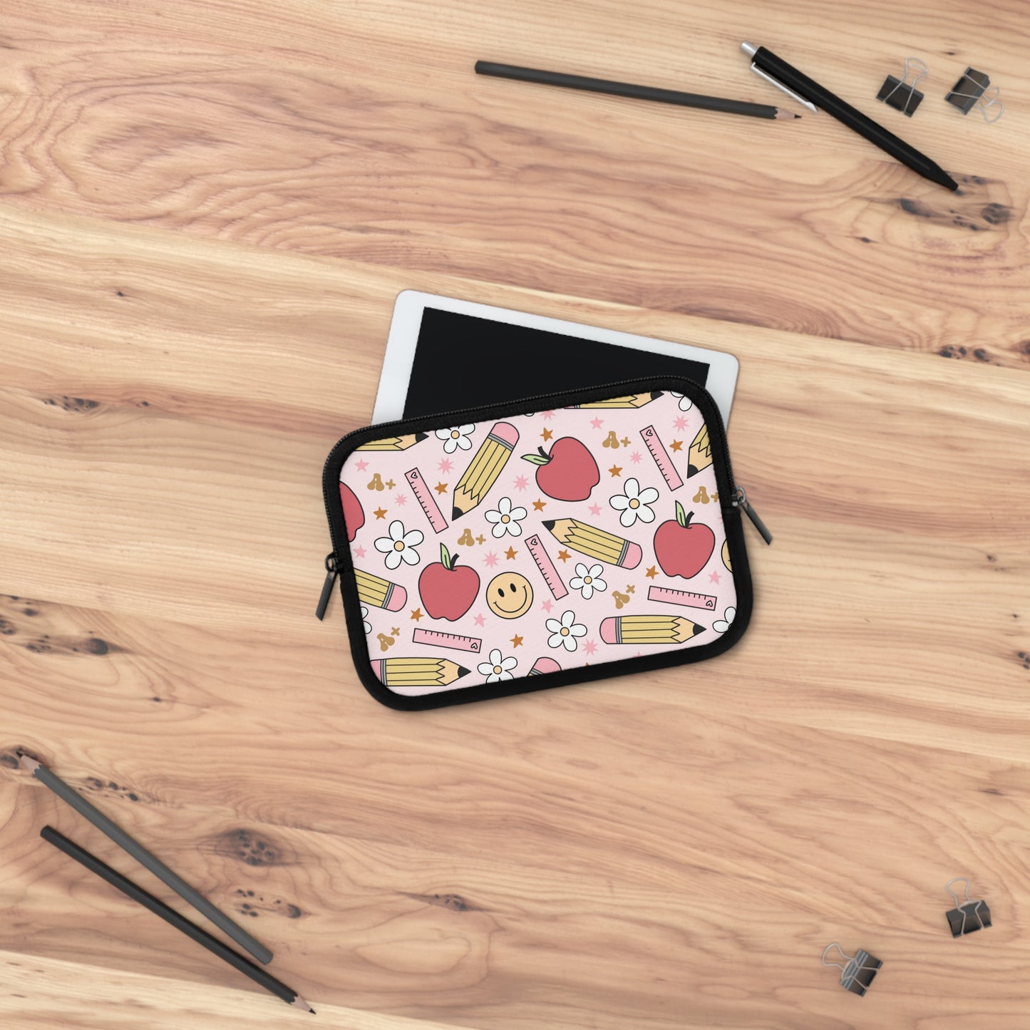 Laptop Case, Laptop Cover, Laptop Sleeve, Laptop Protector, MacBook Air Case, Mac Pro Case, Teacher Laptop Case, Apples and SmileysTeacher Laptop Case