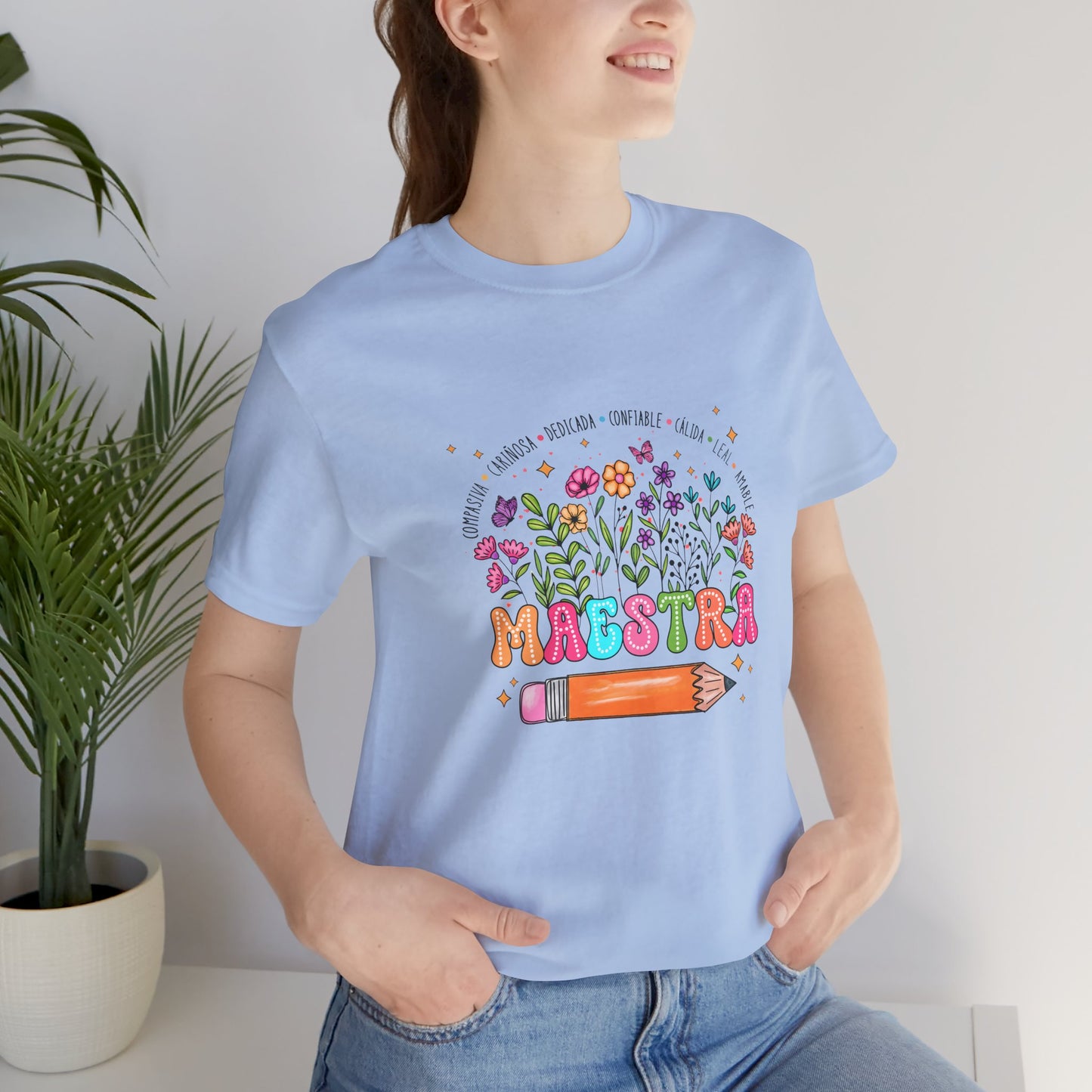 Camiseta de maestro con nombre personalizado, camiseta de maestro de flores con nombre personalizado, camisa de maestro con nombre personalizado, camisa de maestro de regreso a la escuela 