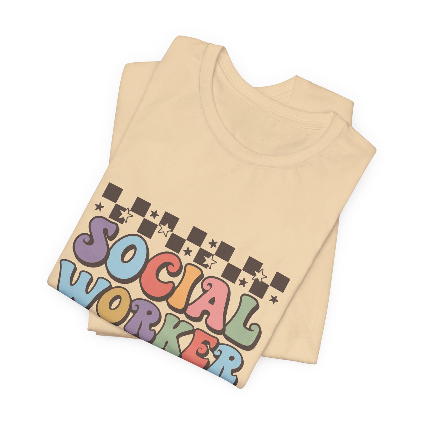 Checkered Social Worker Shirt, Retro Checkerboard Social Worker Shirt, Social Worker Tee, Back to School Counselor Shirt, School Counselor Tee, School Staff Shirt, Social Worker Life Shirt