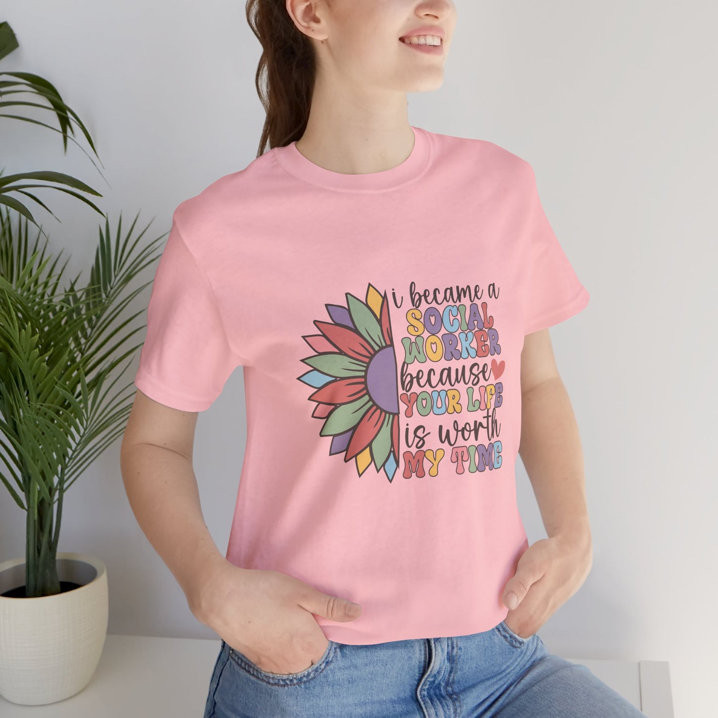 Social Worker Flowers Shirt, I Became Social Worker Flower Shirt, School Counselor Flower Shirt, Back to School Counselor Shirt, School Counselor Shirt, School Staff Shirt