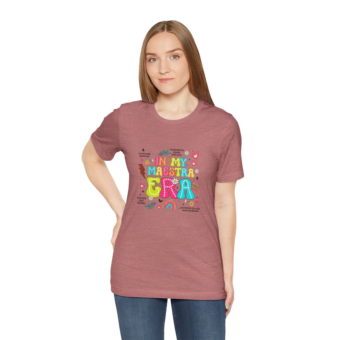 En mi camisa Maestra Era, camisa Maestra española, camiseta Maestra española, camisa personalizada de profesora de español, regalos personalizados para profesora 