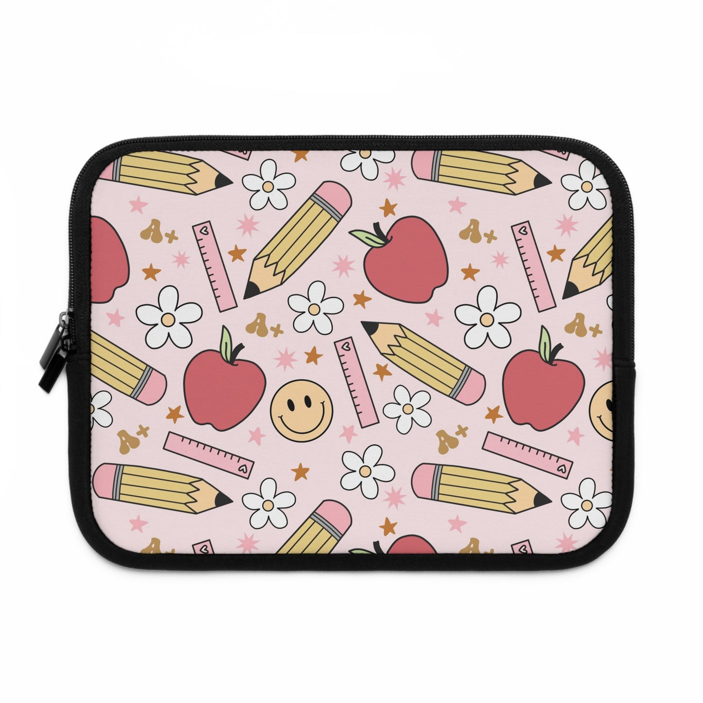 Laptop Case, Laptop Cover, Laptop Sleeve, Laptop Protector, MacBook Air Case, Mac Pro Case, Teacher Laptop Case, Apples and SmileysTeacher Laptop Case