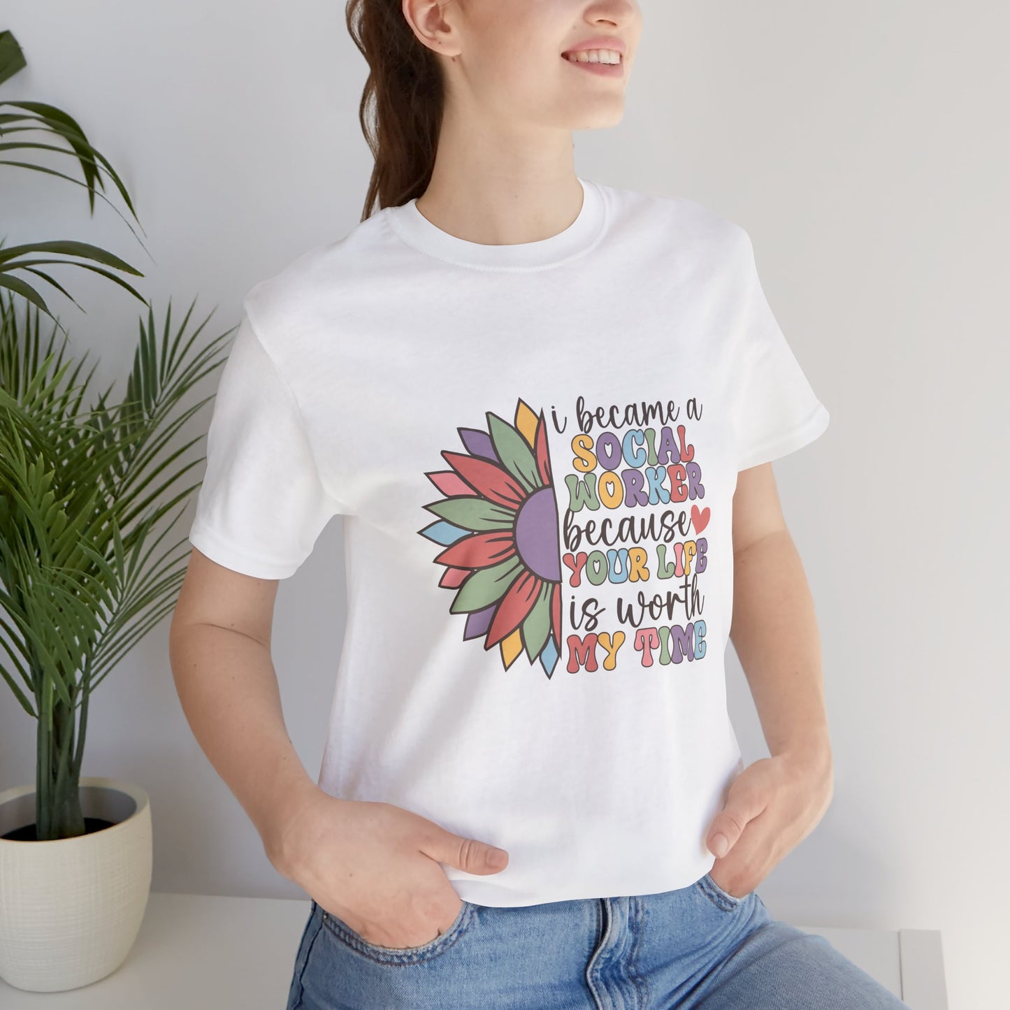 Social Worker Flowers Shirt, I Became Social Worker Flower Shirt, School Counselor Flower Shirt, Back to School Counselor Shirt, School Counselor Shirt, School Staff Shirt