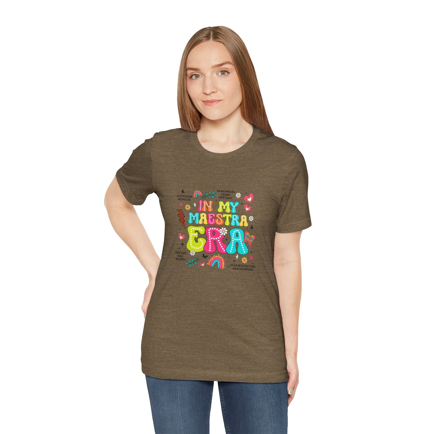 En mi camisa Maestra Era, camisa Maestra española, camiseta Maestra española, camisa personalizada de profesora de español, regalos personalizados para profesora 