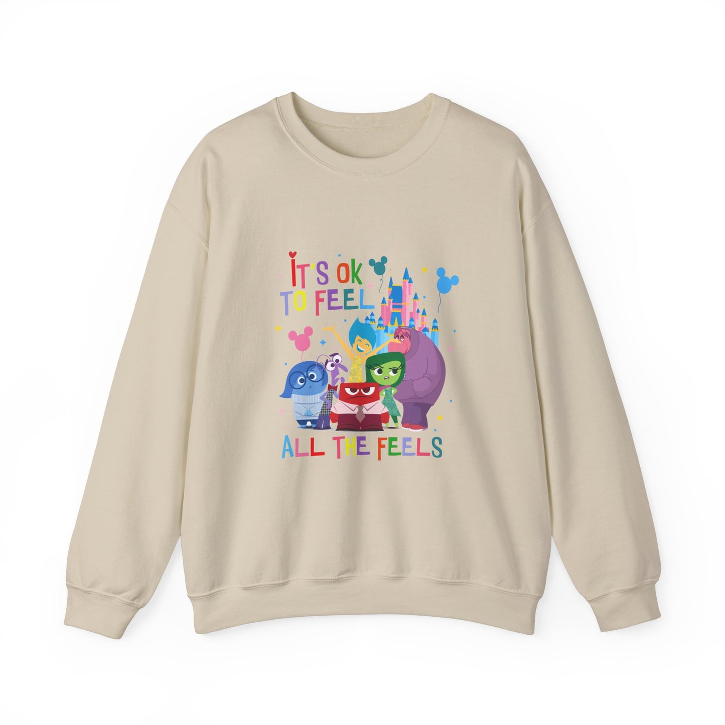 It's Ok to Feel All the Feels Castle Sweatshirt, Feel the Feels Sweater, Emotions Sweater, In My Emotions Era Sweatshirt, Back to School Teacher Sweater