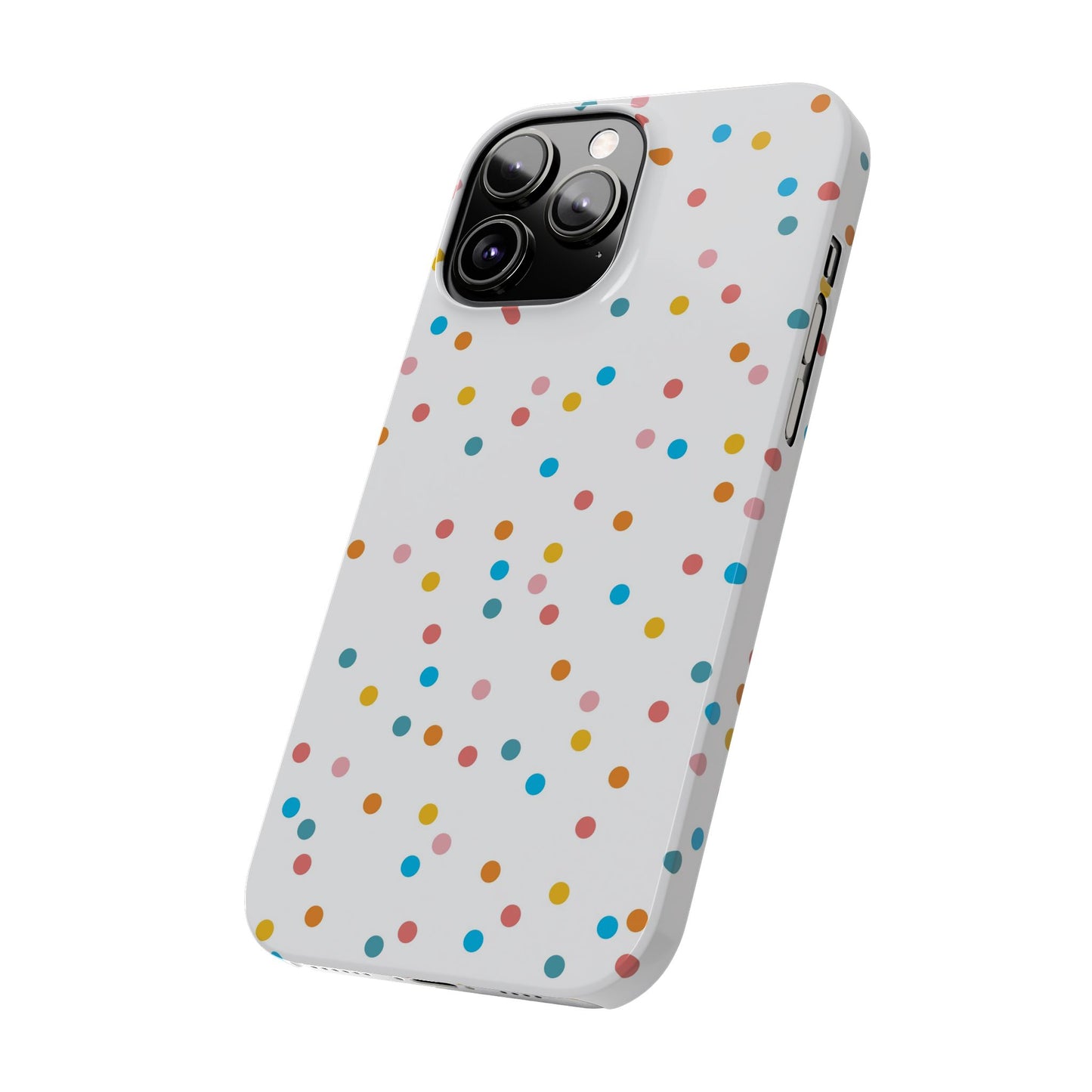 Teacher Slim Phone Case, Confetti Dots Teacher Phone Case, Back to School Teacher Phone Case, iPhone Case, Teacher Gift Ideas