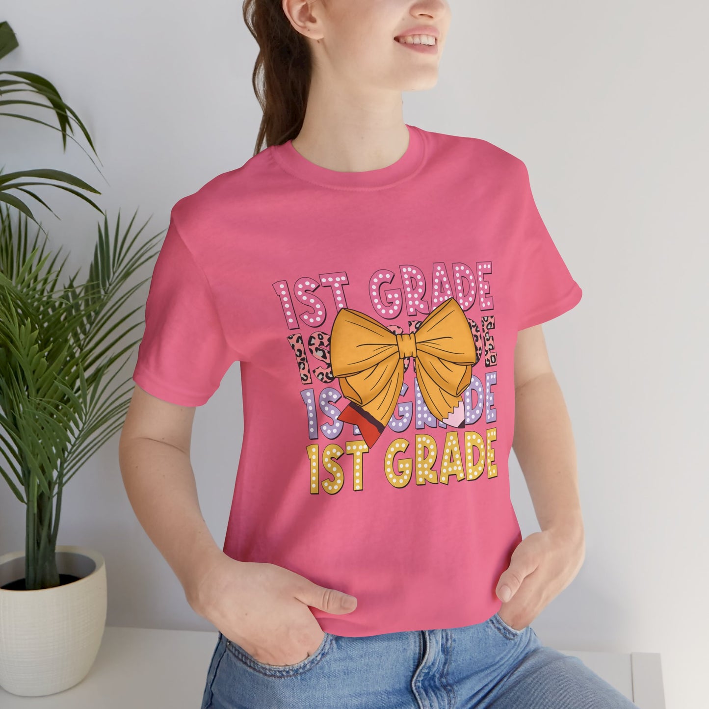 Coquette 1rst Grade Teacher Shirt, Coquette First Grade Teacher Shirt, Grade Teacher Shirt, Back to School Teacher Shirt, Teacher Lifestyle Shirt, Custom Teacher Shirt, Custom Teacher Gift