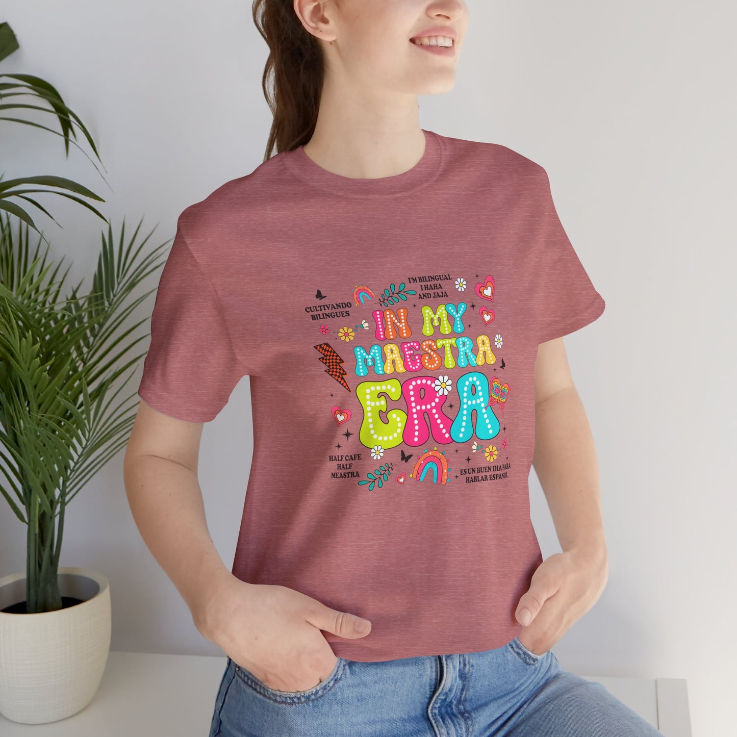 En mi camisa Maestra Era, camisa Maestra española, camiseta Maestra española, camisa personalizada de profesora de español, regalos personalizados para profesora 