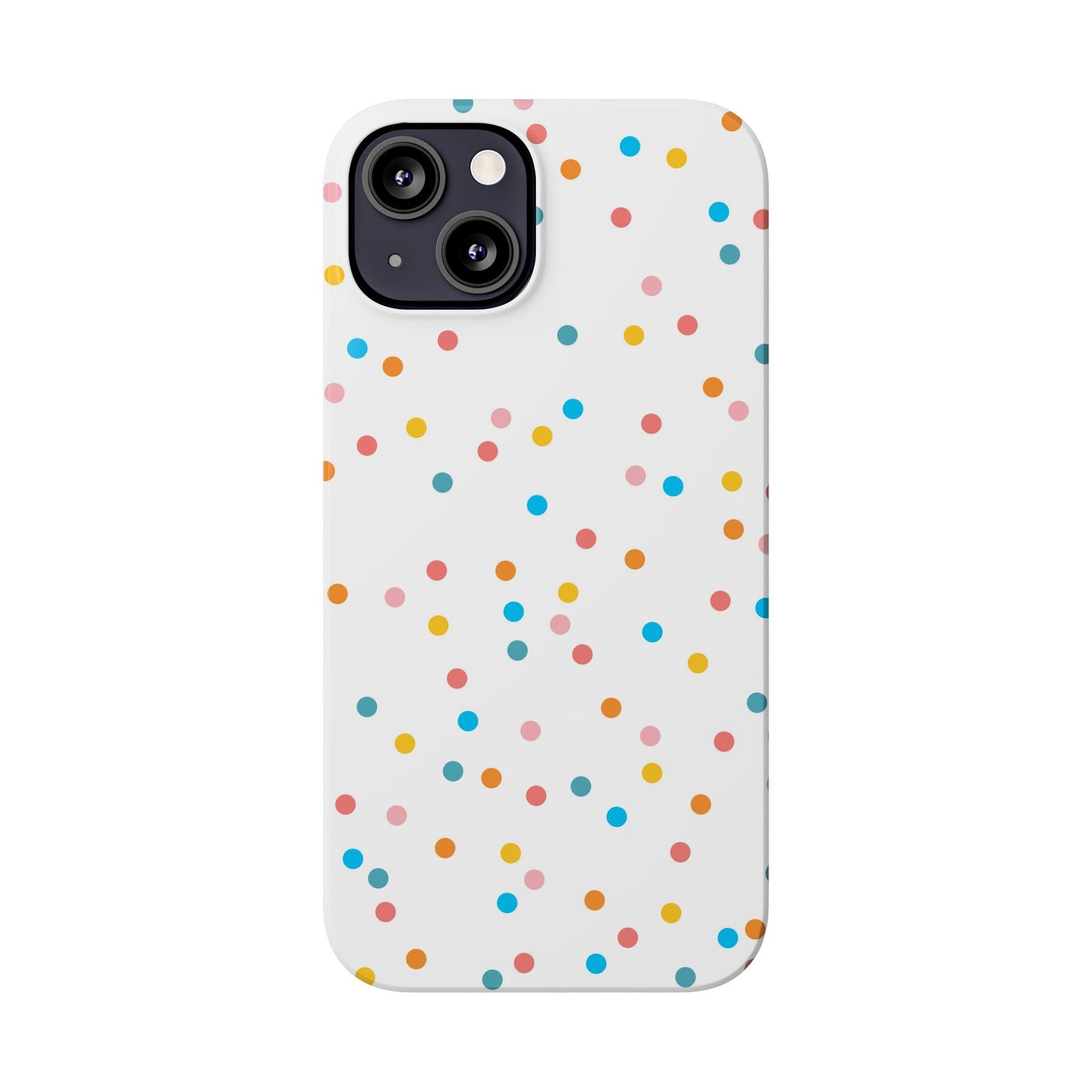 Teacher Slim Phone Case, Confetti Dots Teacher Phone Case, Back to School Teacher Phone Case, iPhone Case, Teacher Gift Ideas