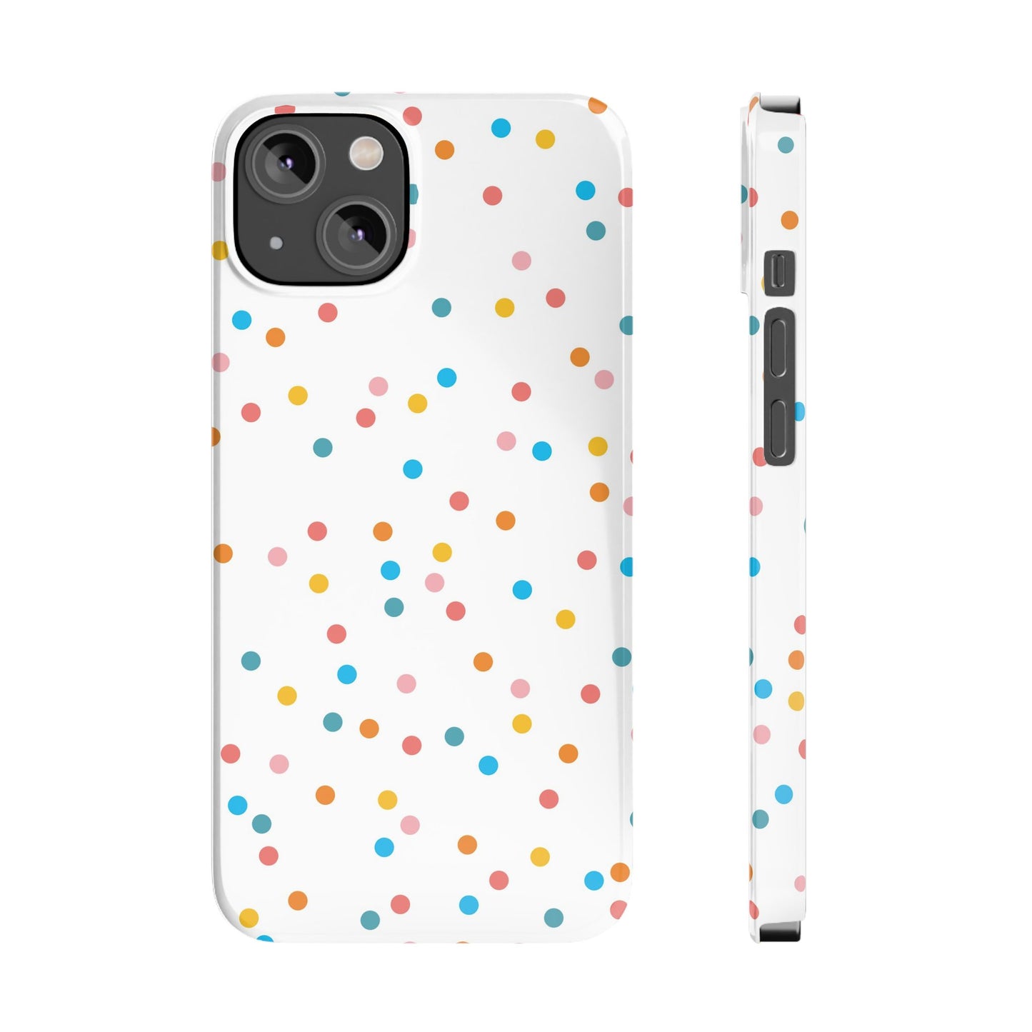 Teacher Slim Phone Case, Confetti Dots Teacher Phone Case, Back to School Teacher Phone Case, iPhone Case, Teacher Gift Ideas