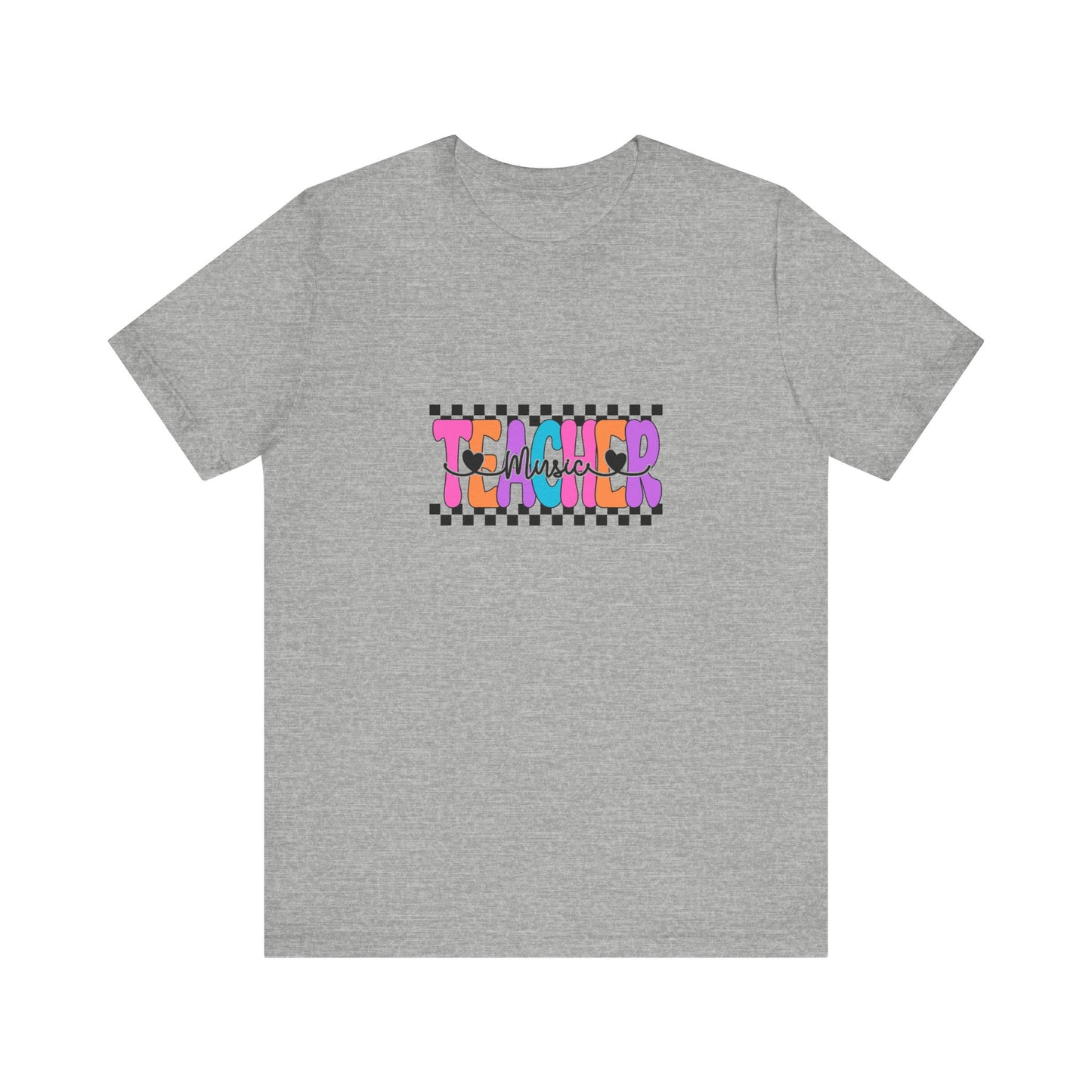 Retro Checkerboard Music Teacher Shirt, Elementary School Teacher Tee, Primary School Teacher Tee, Middle School Teacher Tee, Secondary School Teacher Tee, High School Teacher Tee, Back to School Shirt, Teacher Life, Teacher Lifestyle Shirt