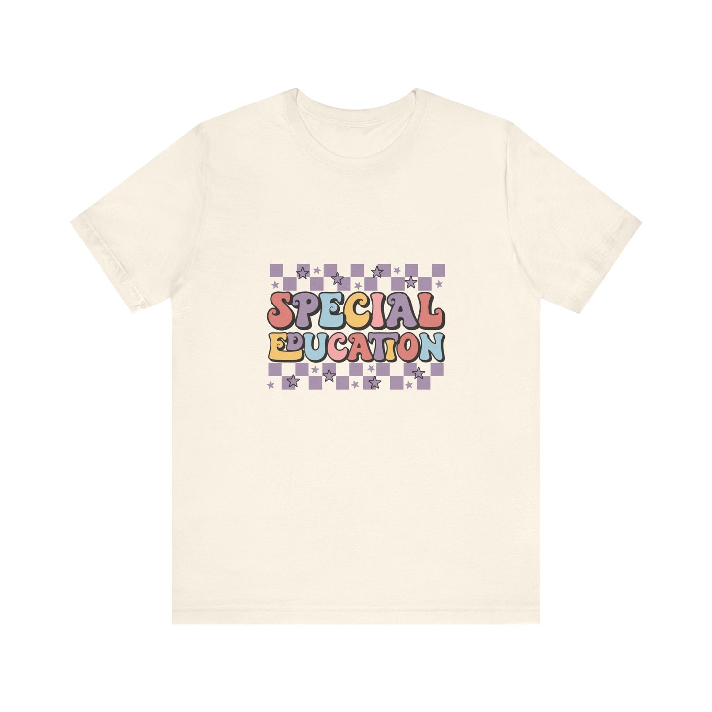 Retro Checkerboard SPED Teacher Tee, Retro Checkerboard Special Education Teacher, Special Education Teacher Shirt, Teacher Life Shirt, Teacher Shirt, Custom Teacher Shirt, Custom Teacher Gift