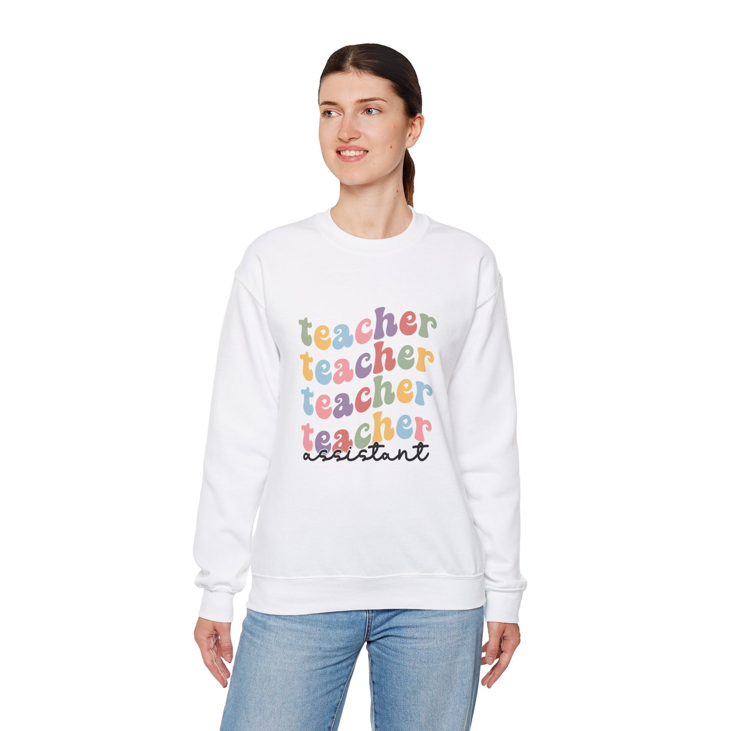 Retro Teacher Assistant Sweatshirt, Retro Teacher Assistant Sweater, Cool Teacher Assistant Sweatshirt, Teacher Assistant Life Sweater, Back to School Sweatshirt