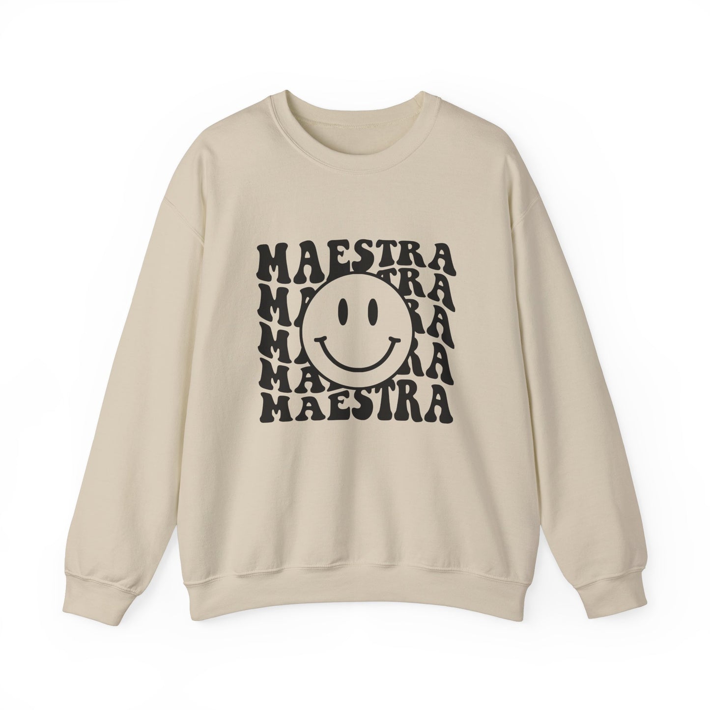 Spanish Teacher Sweatshirt, Spanish Maestra Sweatshirt, Spanish Maestra Smiley Teacher Sweater, Spanish Smiley Teacher Sweatshirt, Retro Smiley Teacher Sweatshirt, Classic Teacher Sweater, Cute Teacher Sweatshirt, Back to School Sweatshirt