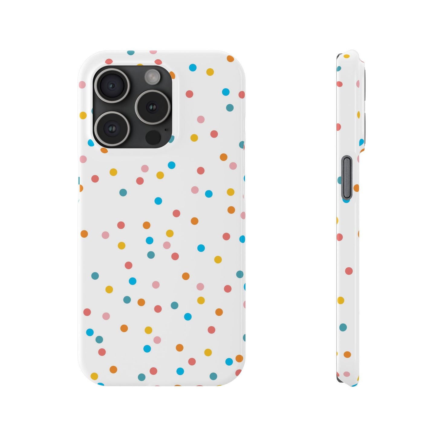 Teacher Slim Phone Case, Confetti Dots Teacher Phone Case, Back to School Teacher Phone Case, iPhone Case, Teacher Gift Ideas